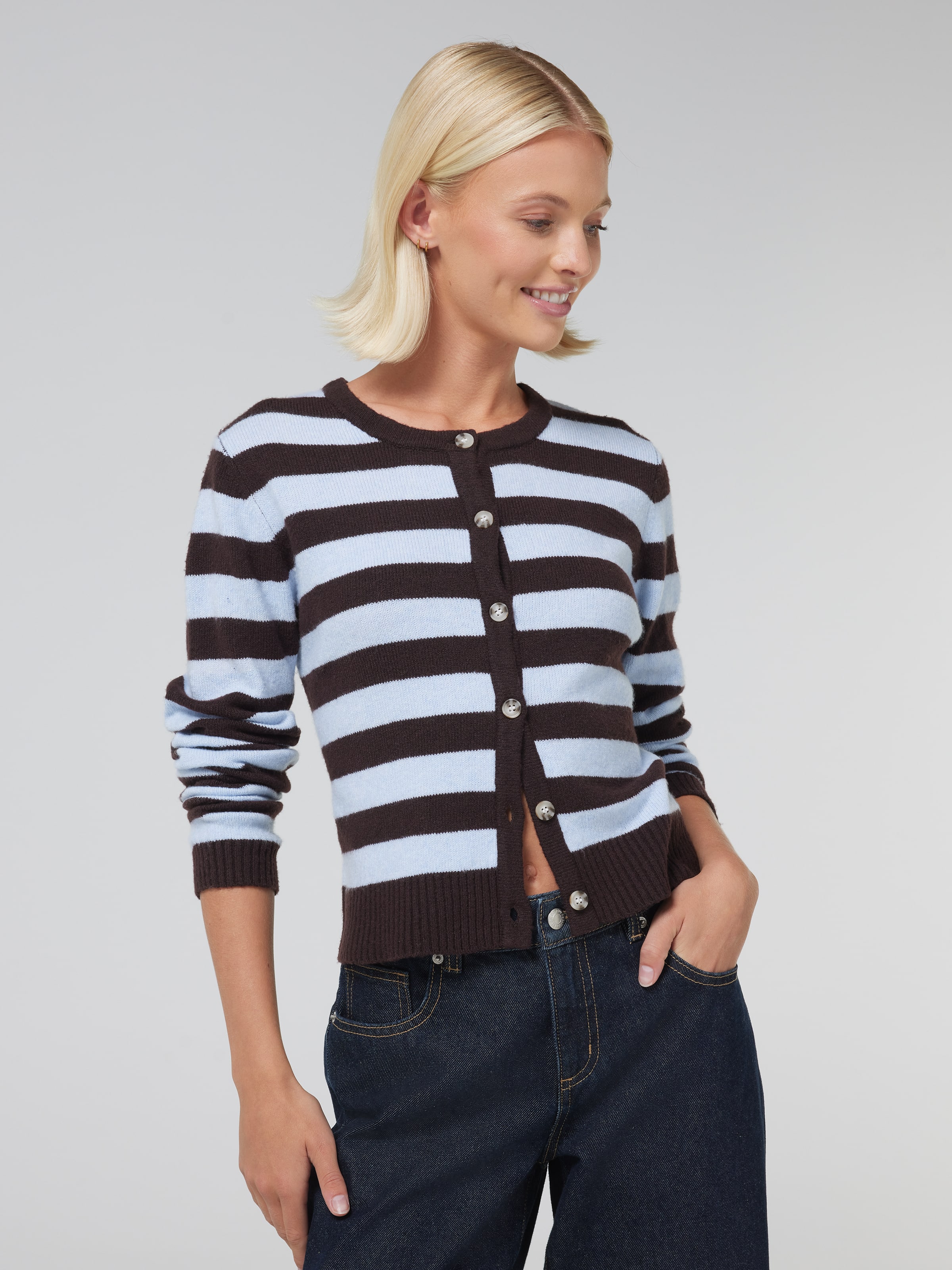 Gracie Crew Knit Cardi