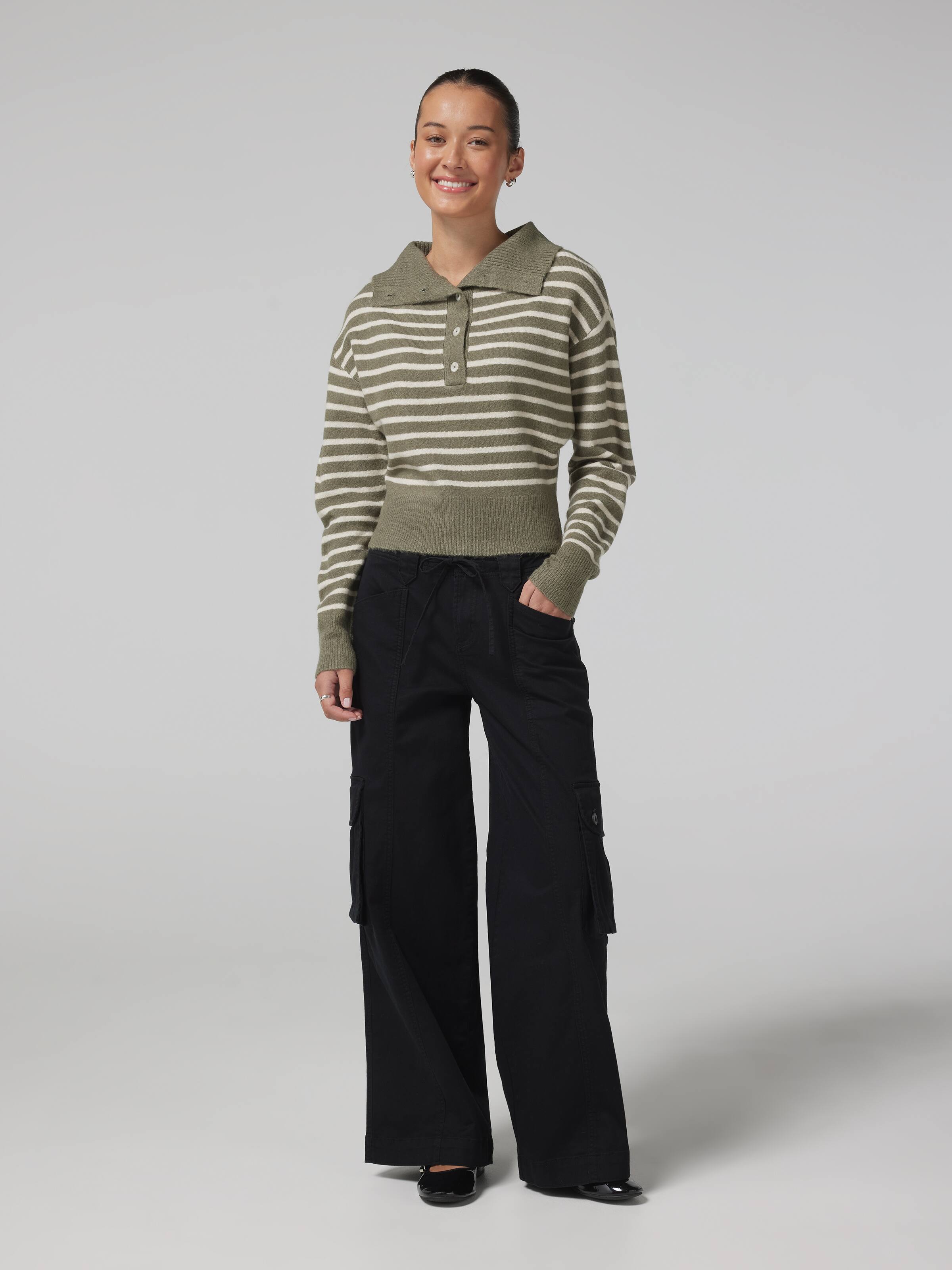 Bonnie Boatneck Cropped Knit