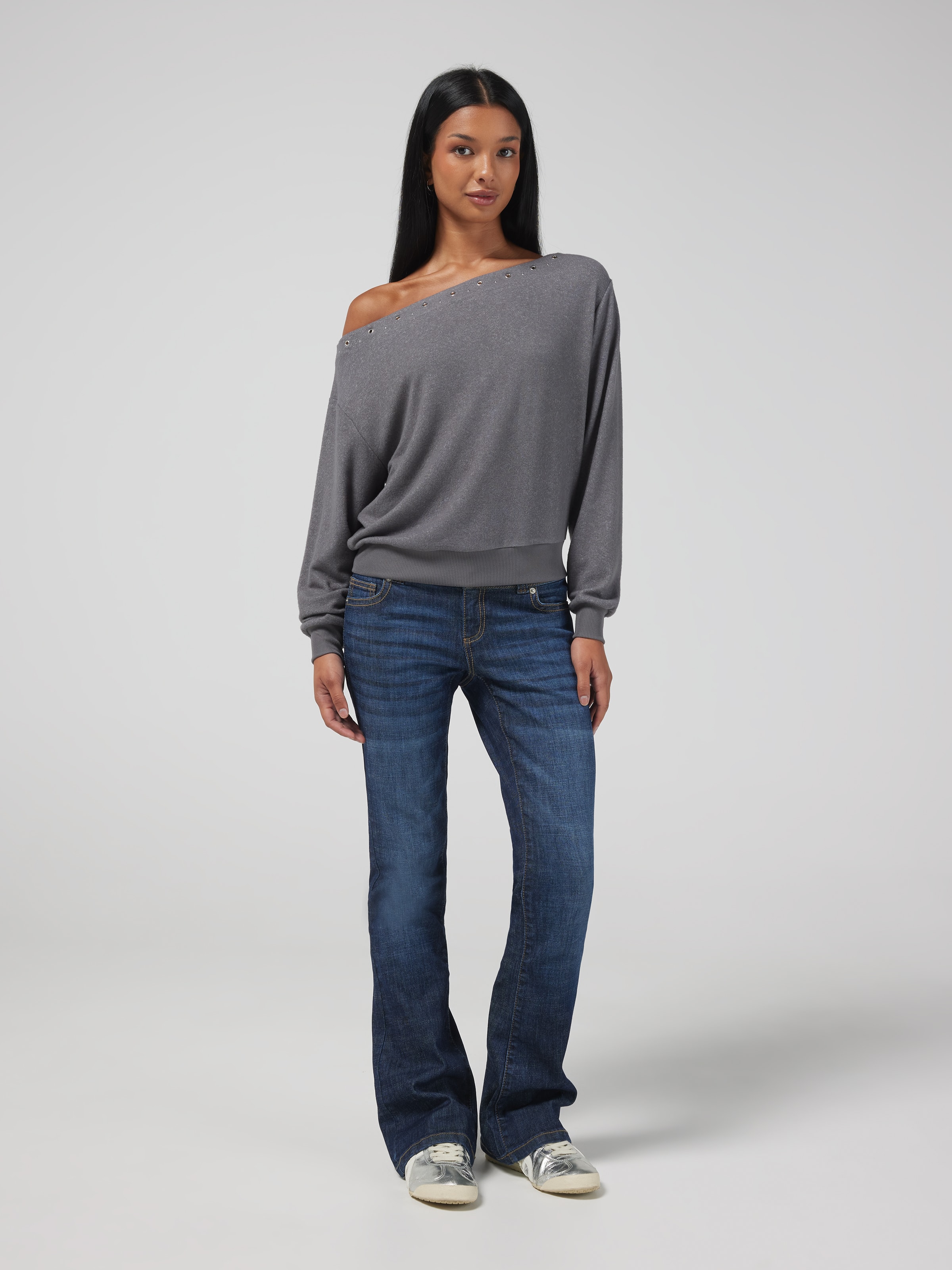 Piper Eyelet Slouchy Top