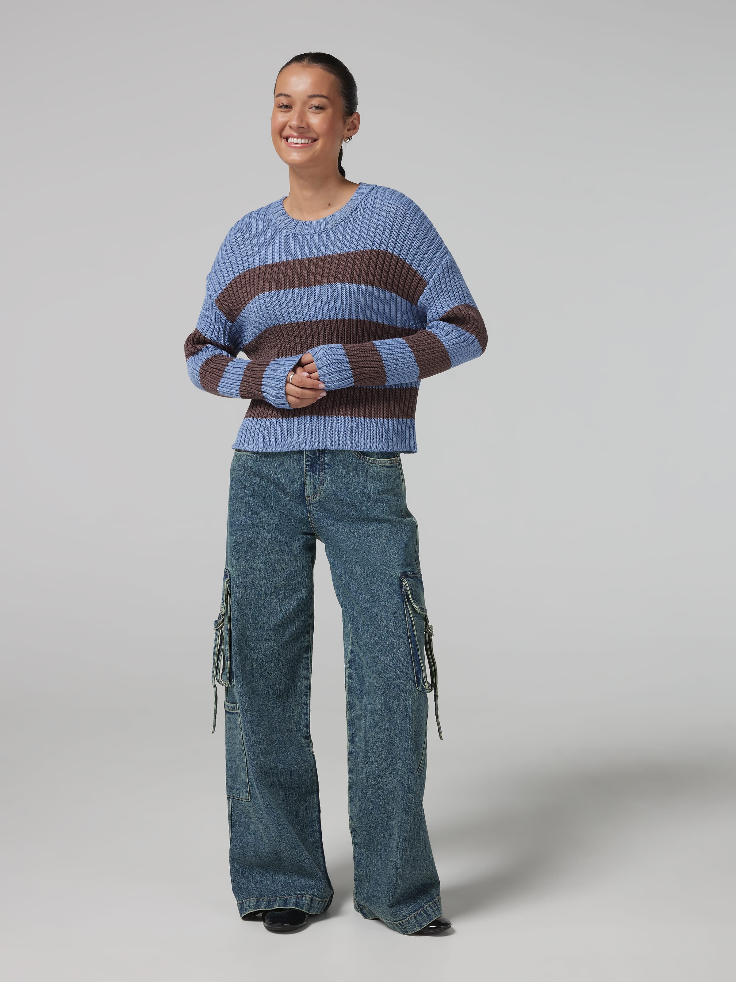 Charlie Chunky Knit Stripe Jumper