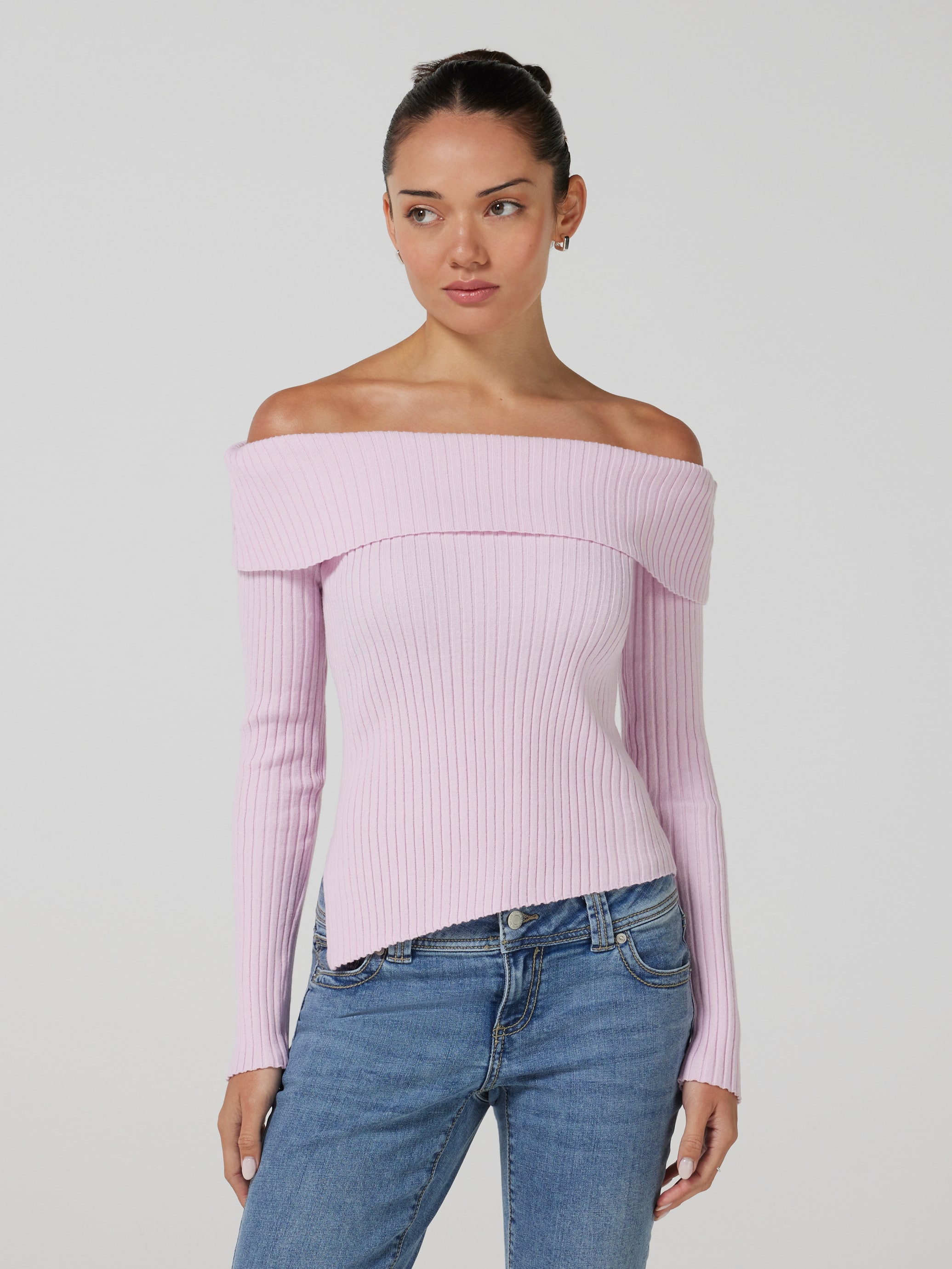 Rose Off Shoulder Long Sleeve Top