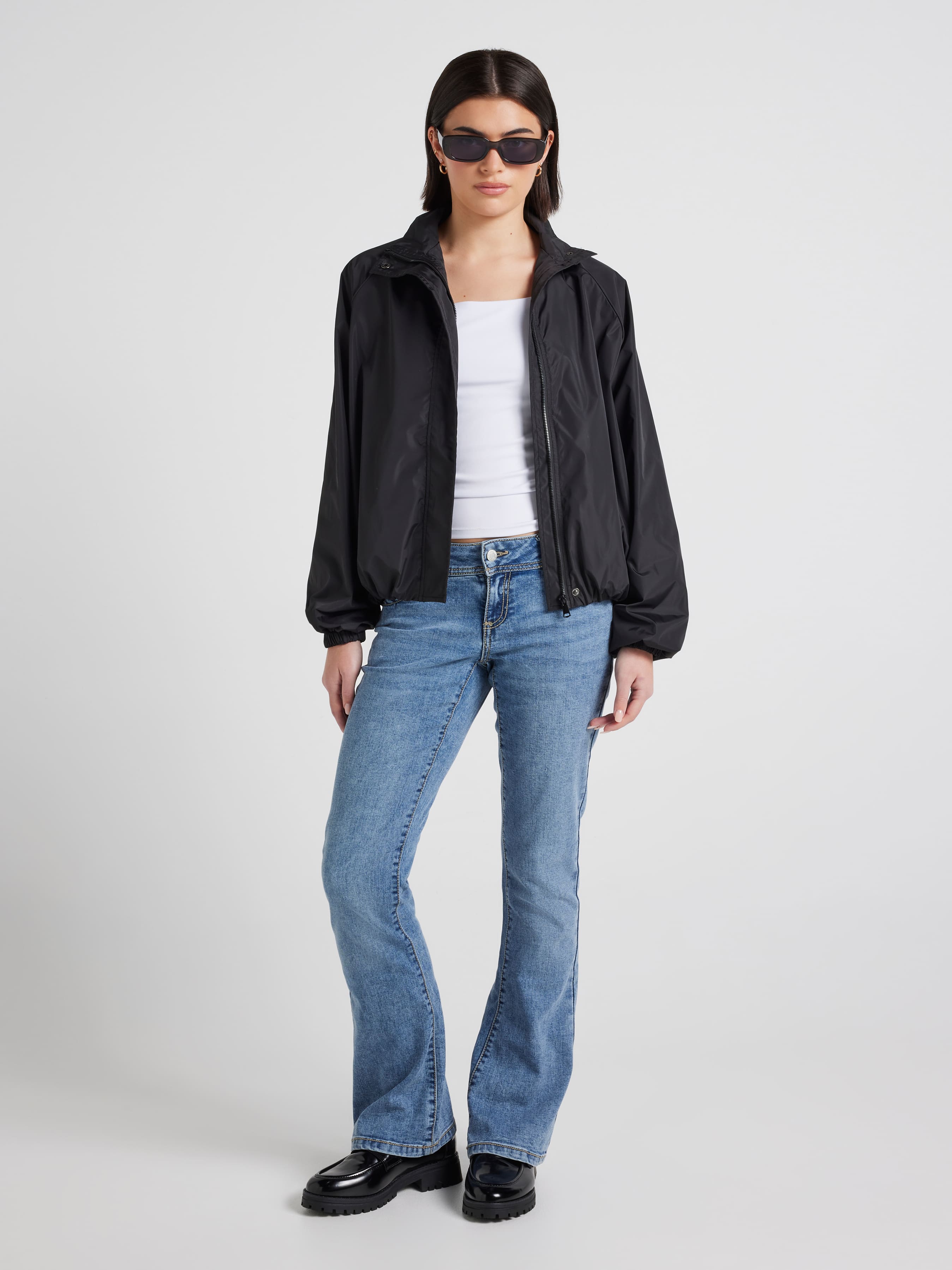Funnel Neck Windbreaker