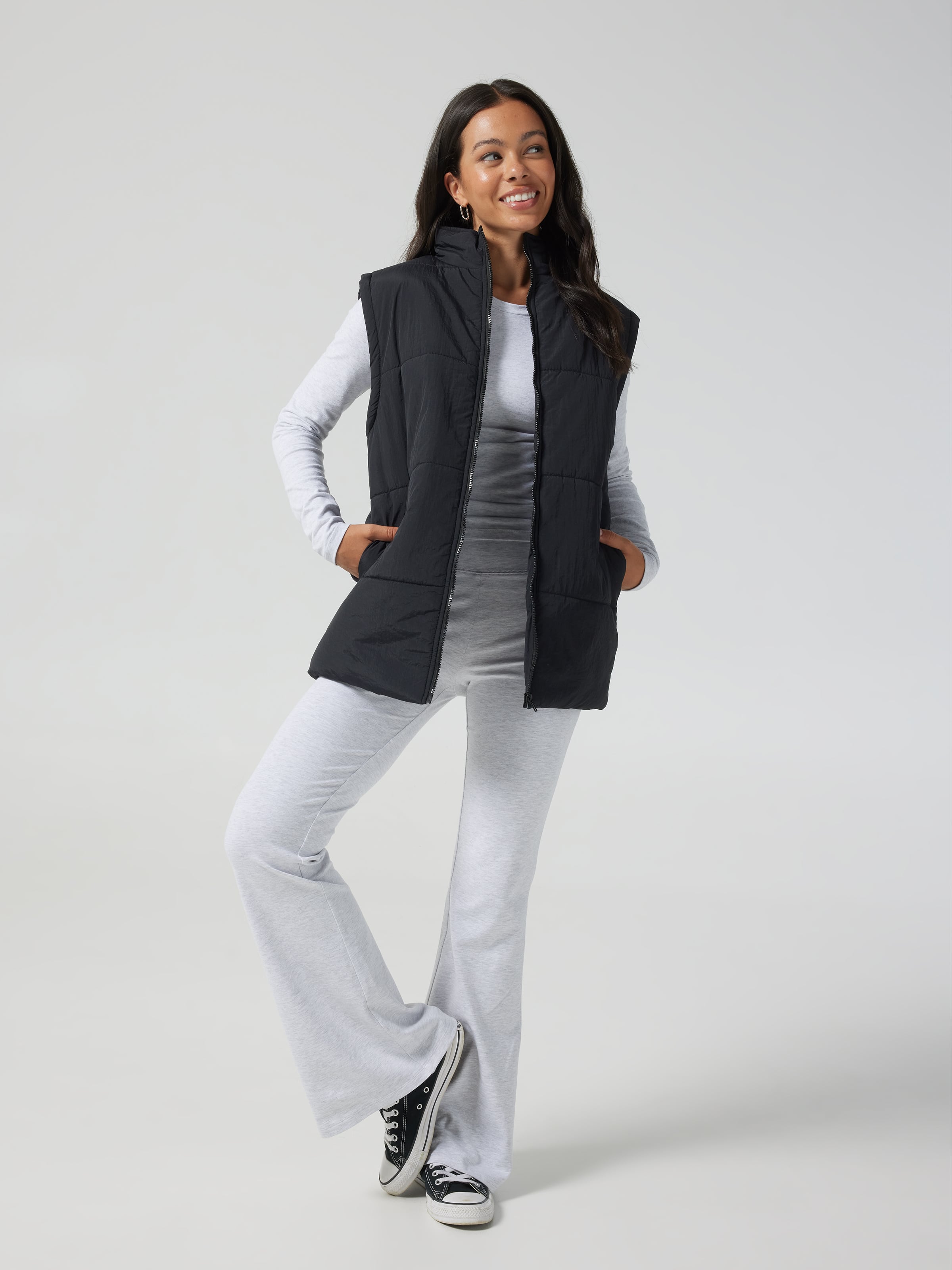 Longline Puffer Vest