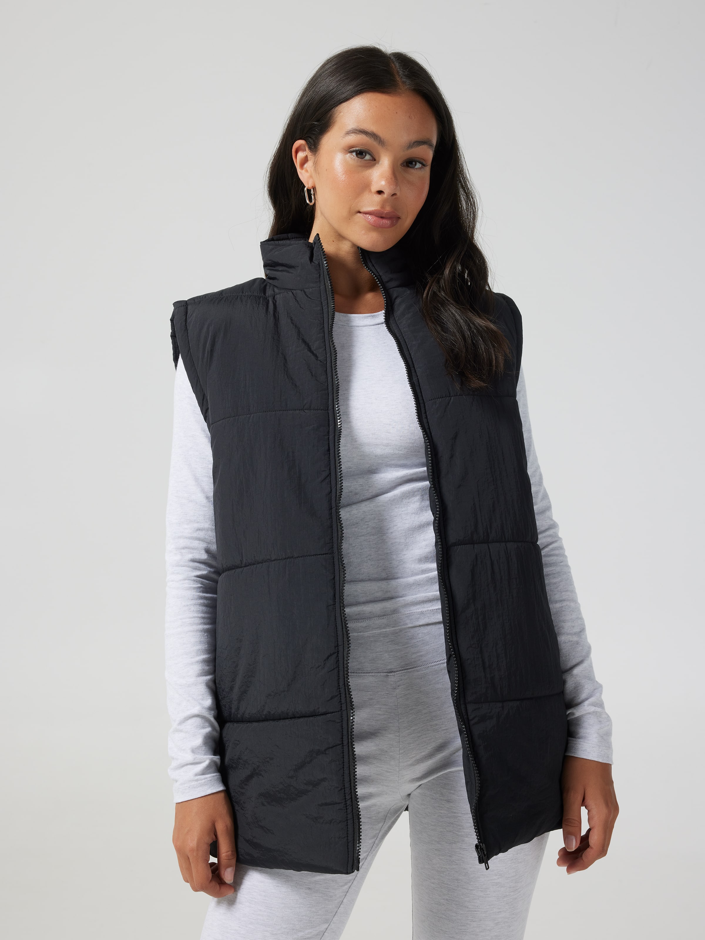 Longline Puffer Vest