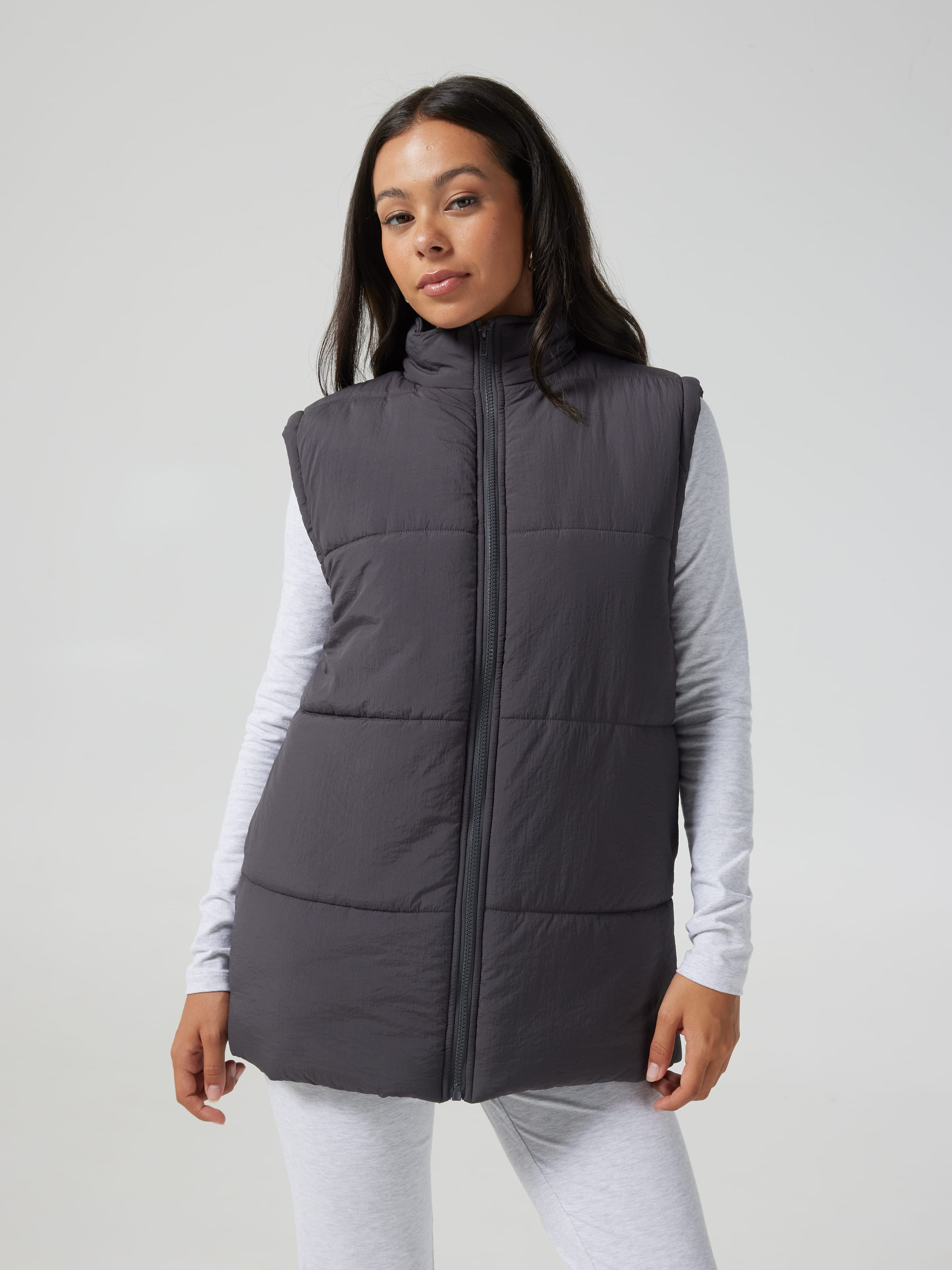 Longline Puffer Vest