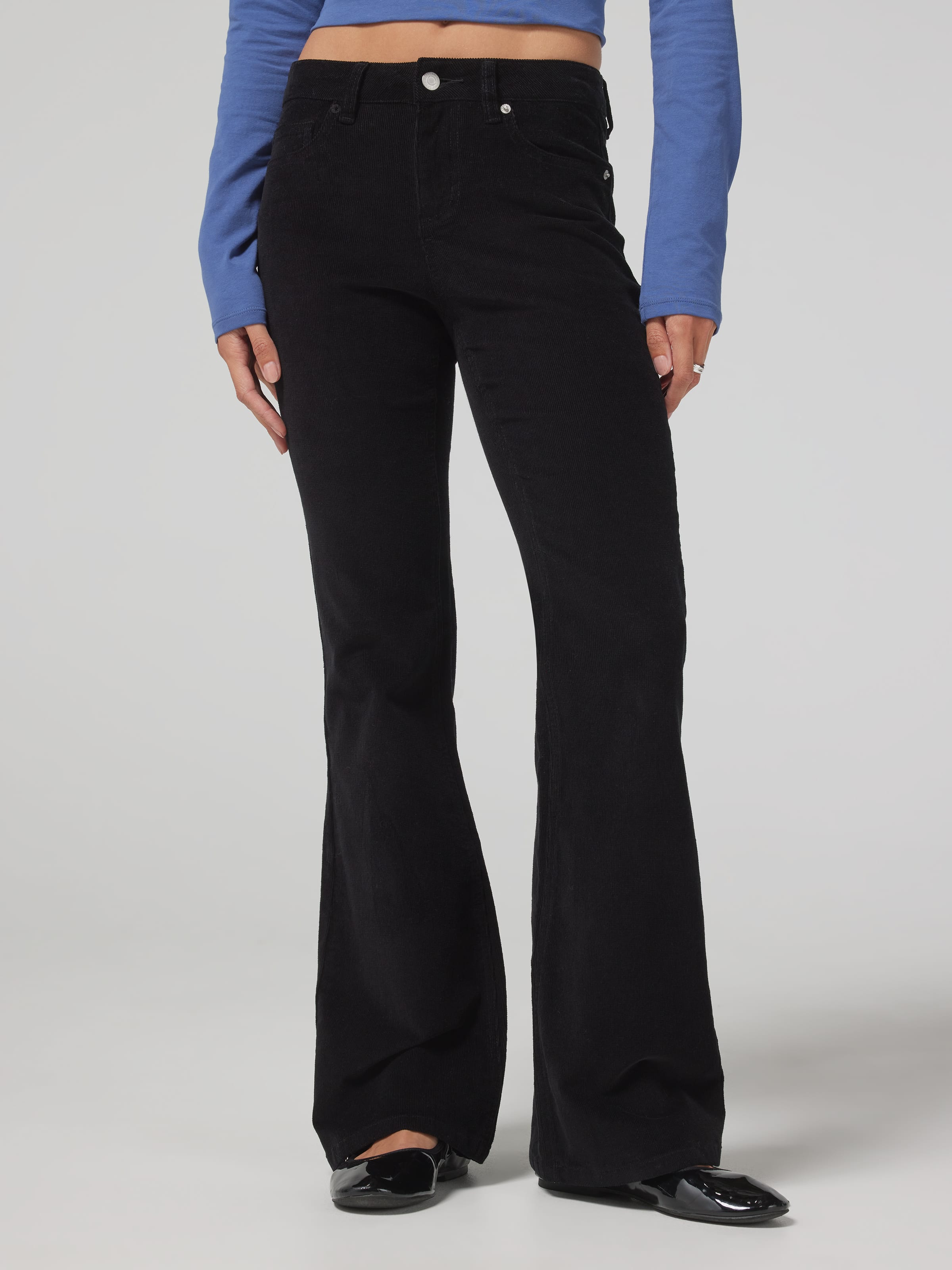 Bonnie Cord Mid Rise Bootcut Jean