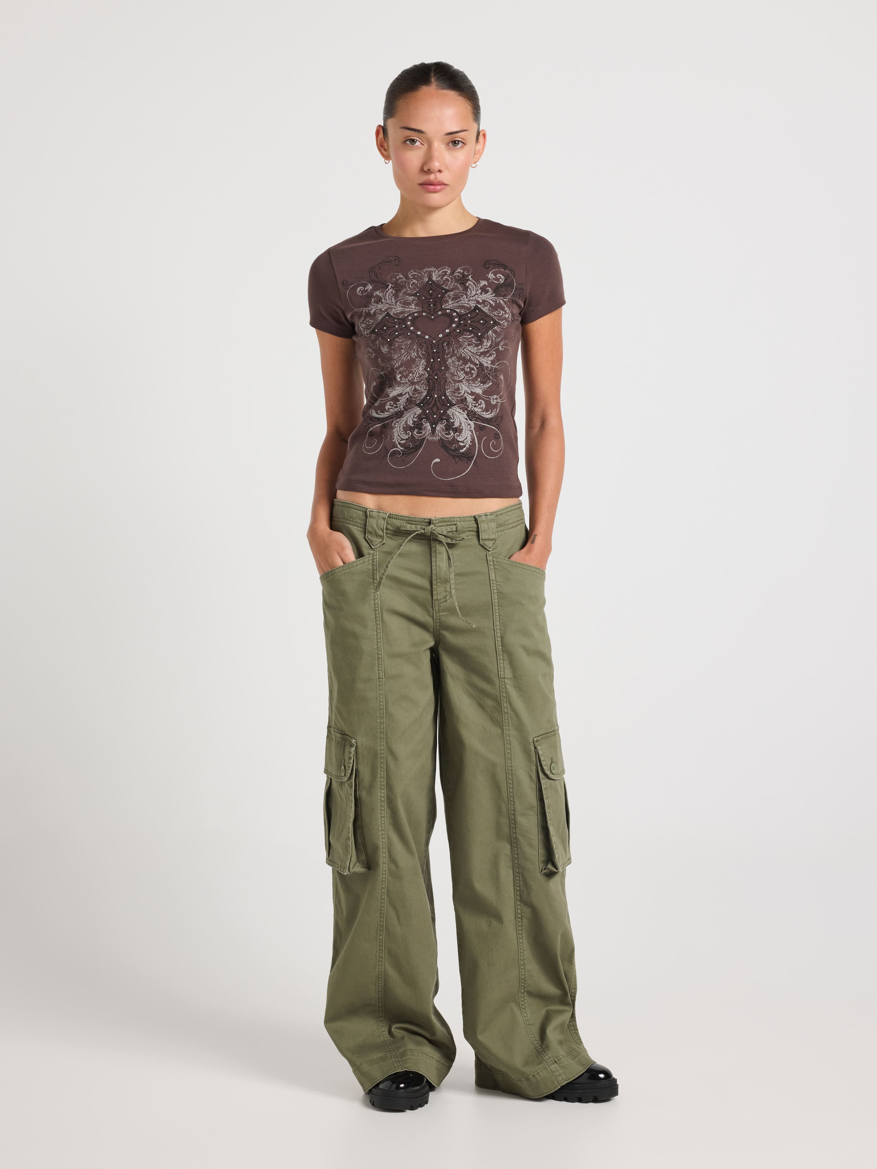 Gia Low Rise Cargo Pant