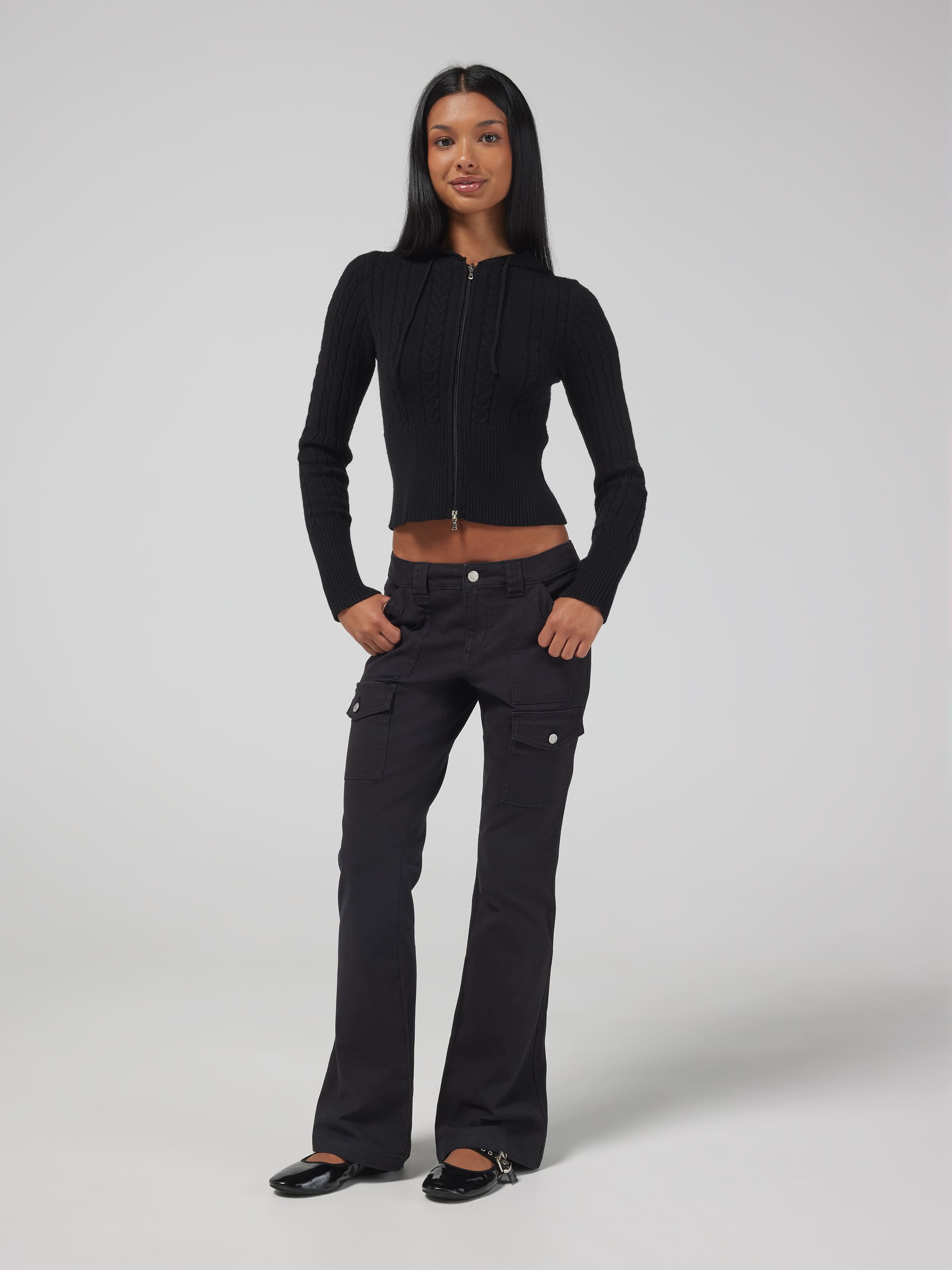 Ash Ultra Low Cargo Bootcut