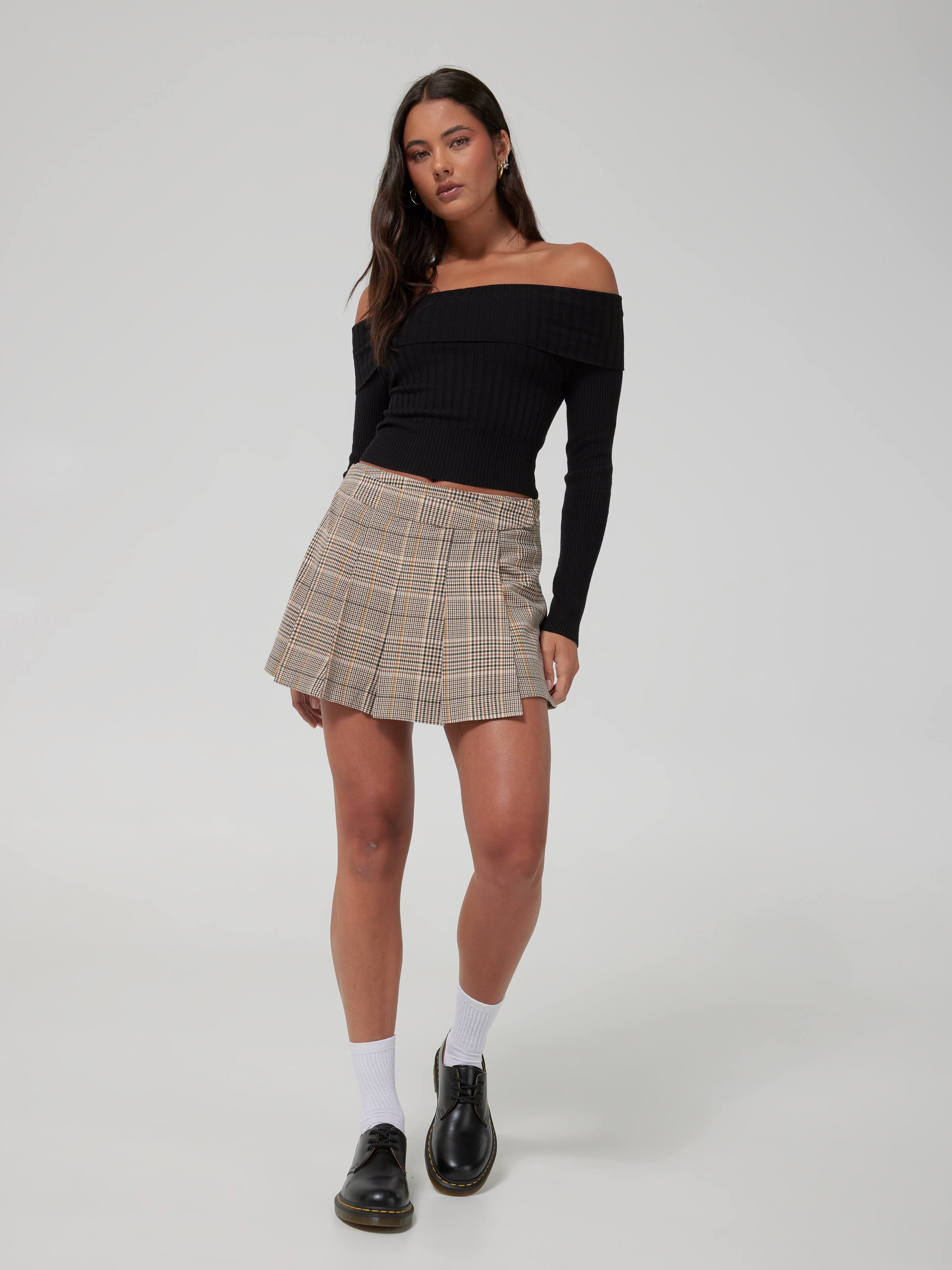 Pleat Mini Skort