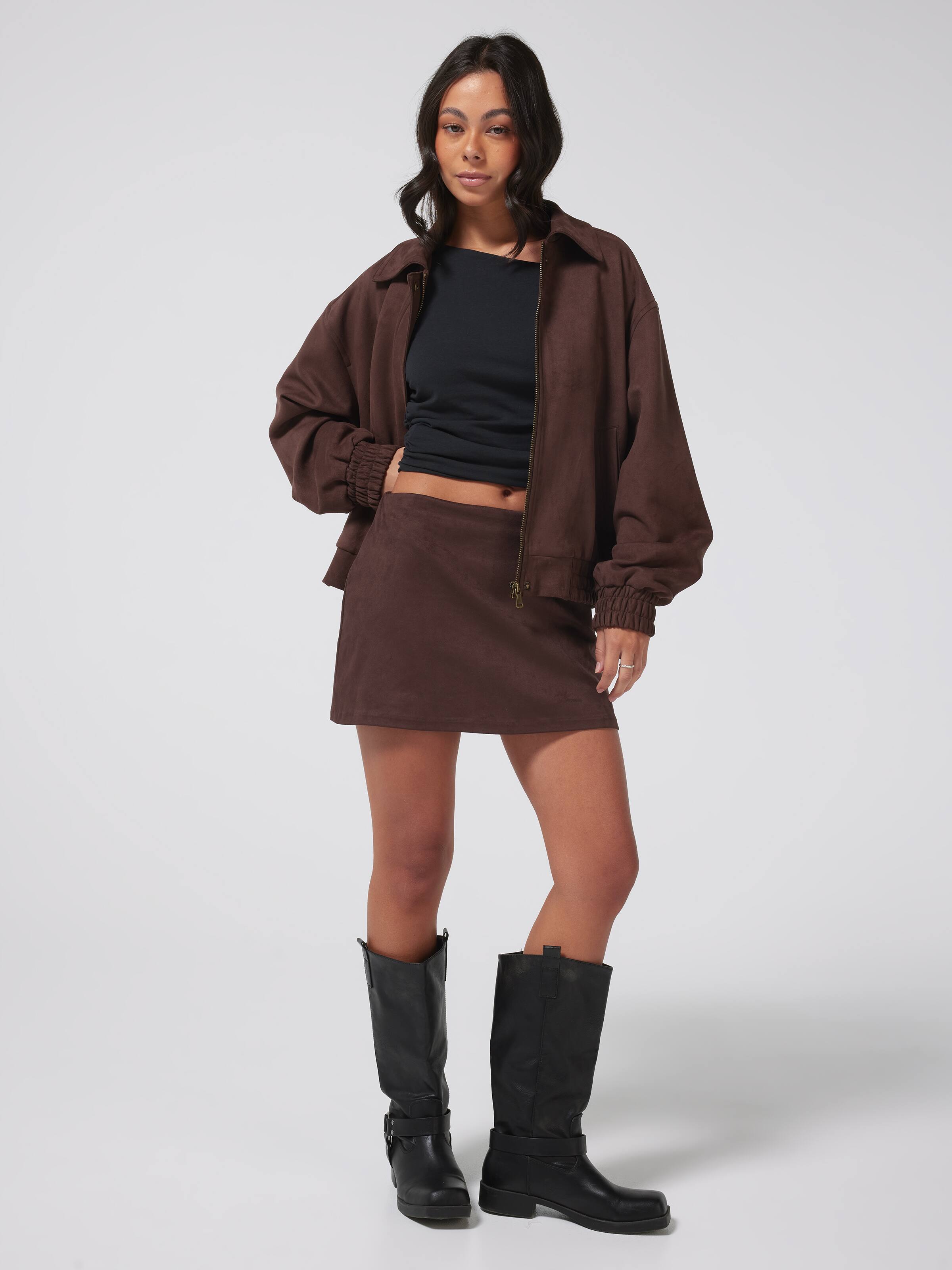 Stevie Suede Skort