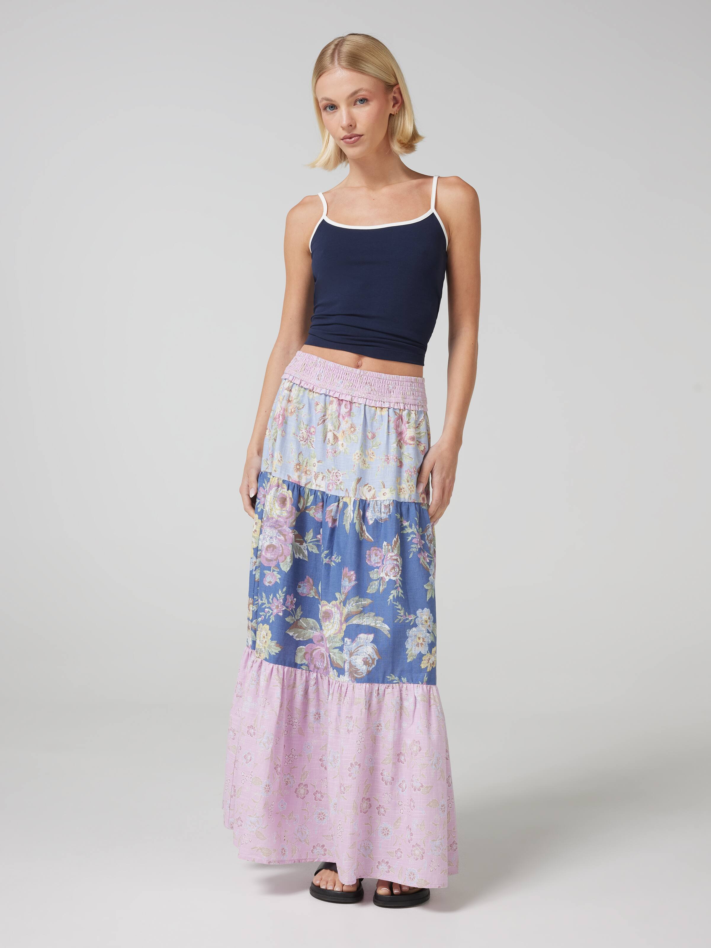 Zara Tiered Maxi Skirt