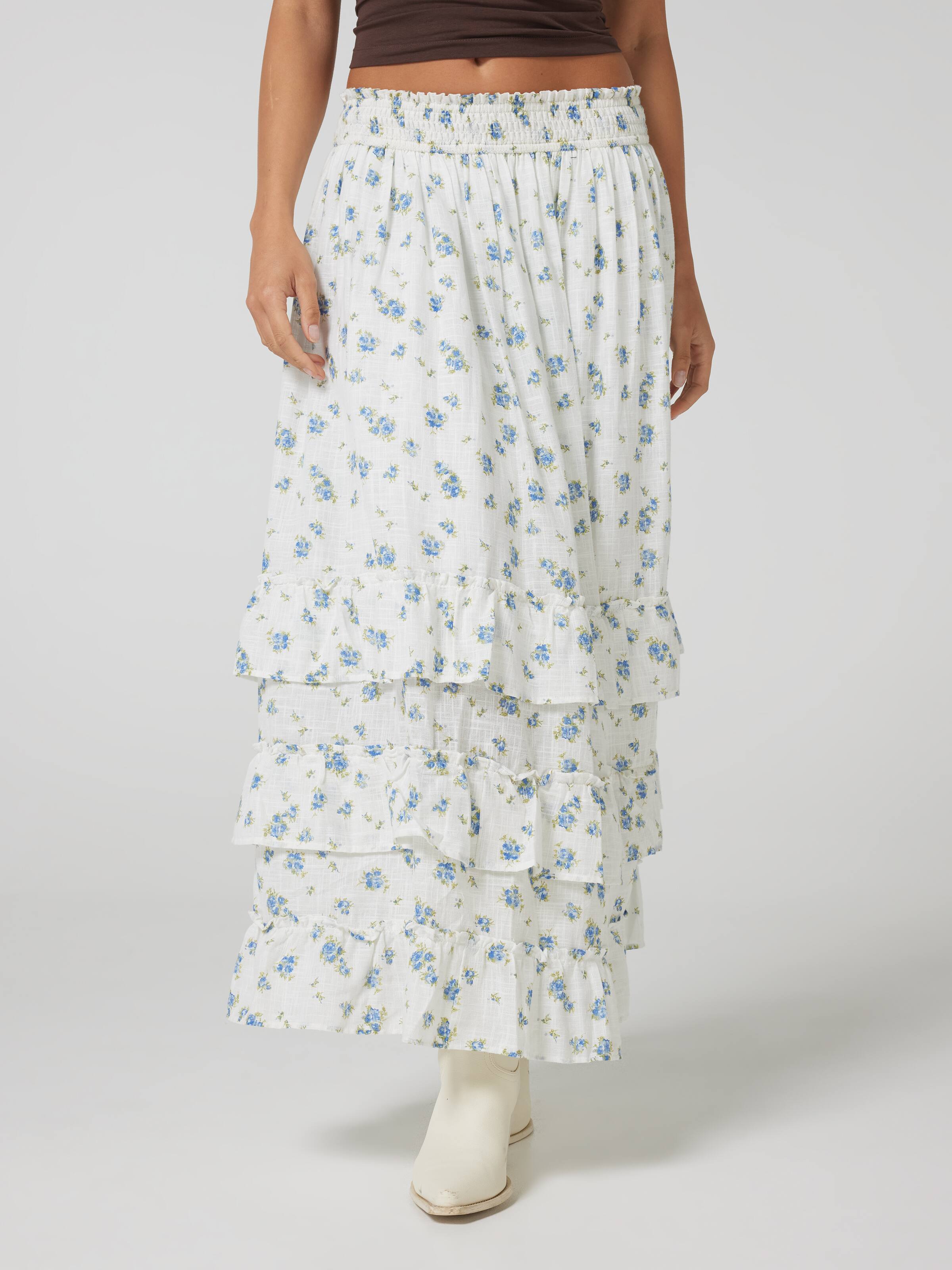 Frankie Shirred Maxi Skirt