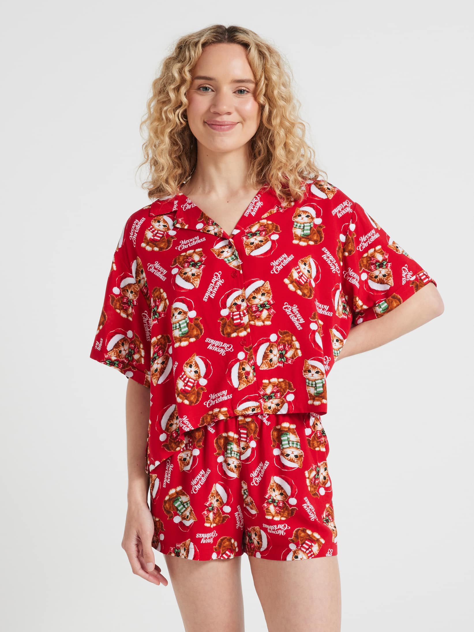 Viscose Christmas Short