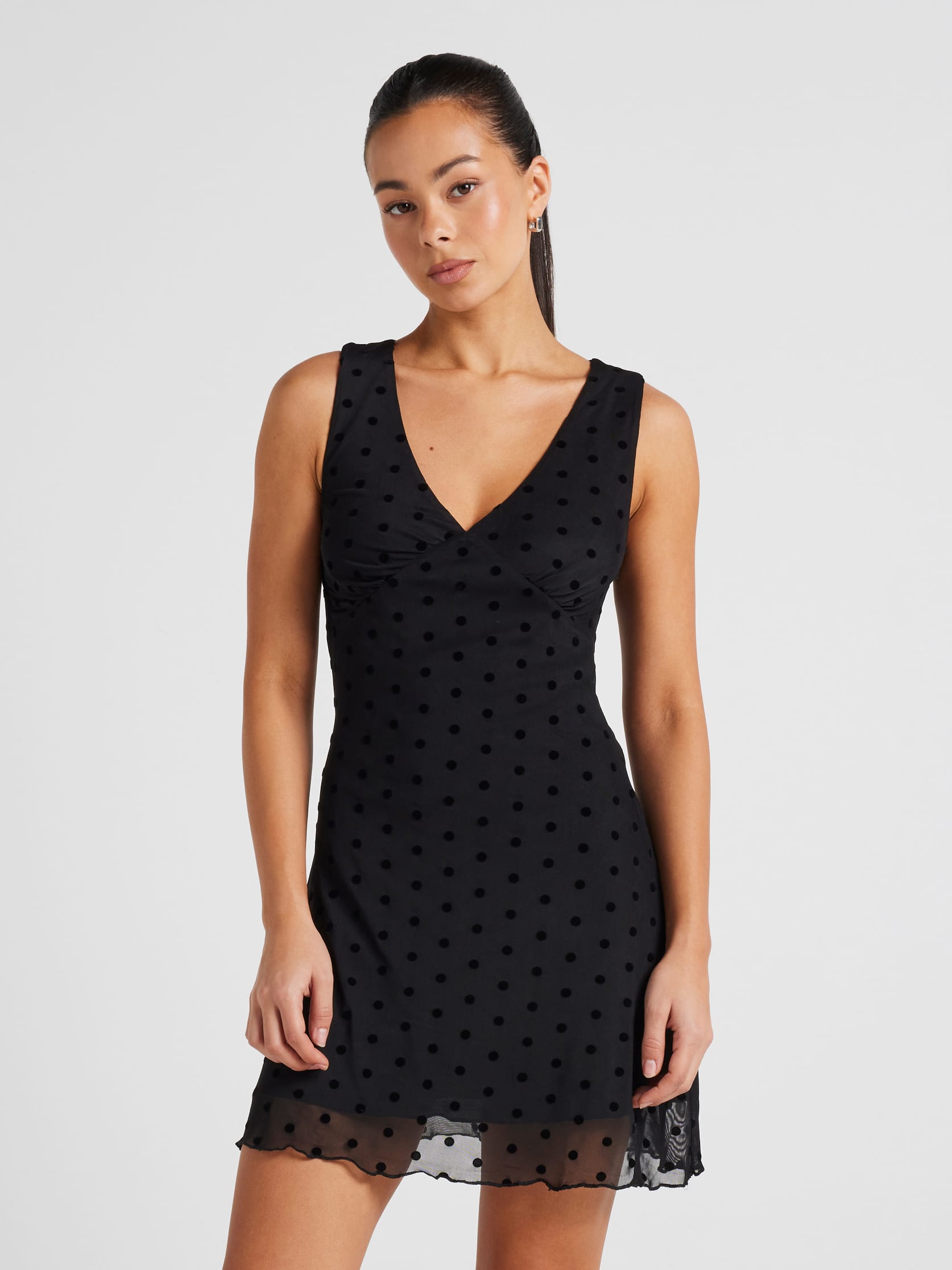 Mika Mesh V Neck Mini