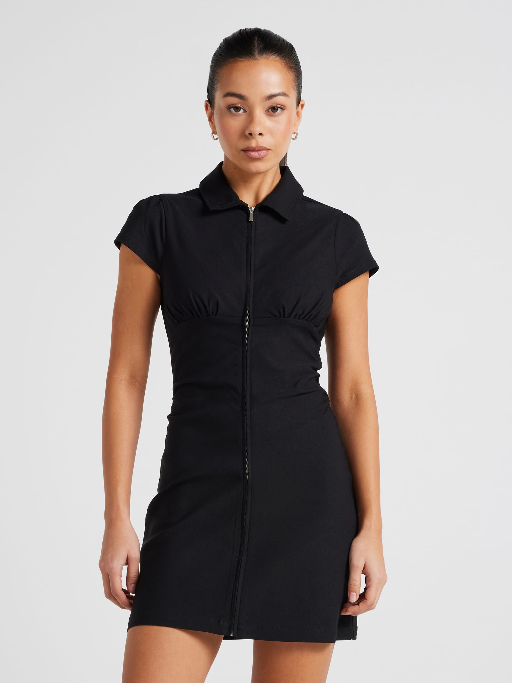 Quinn Short Sleeve Shirt Mini Dress