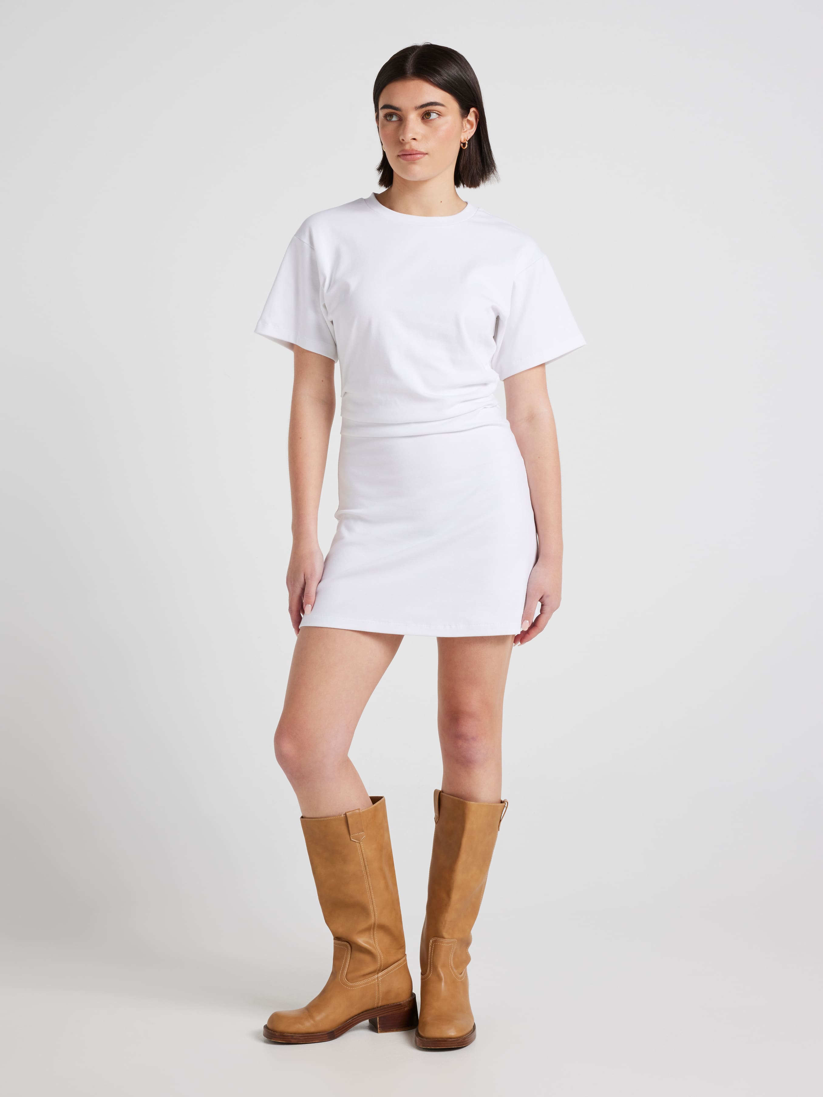 Rubi Ruched Tee Shirt Dress