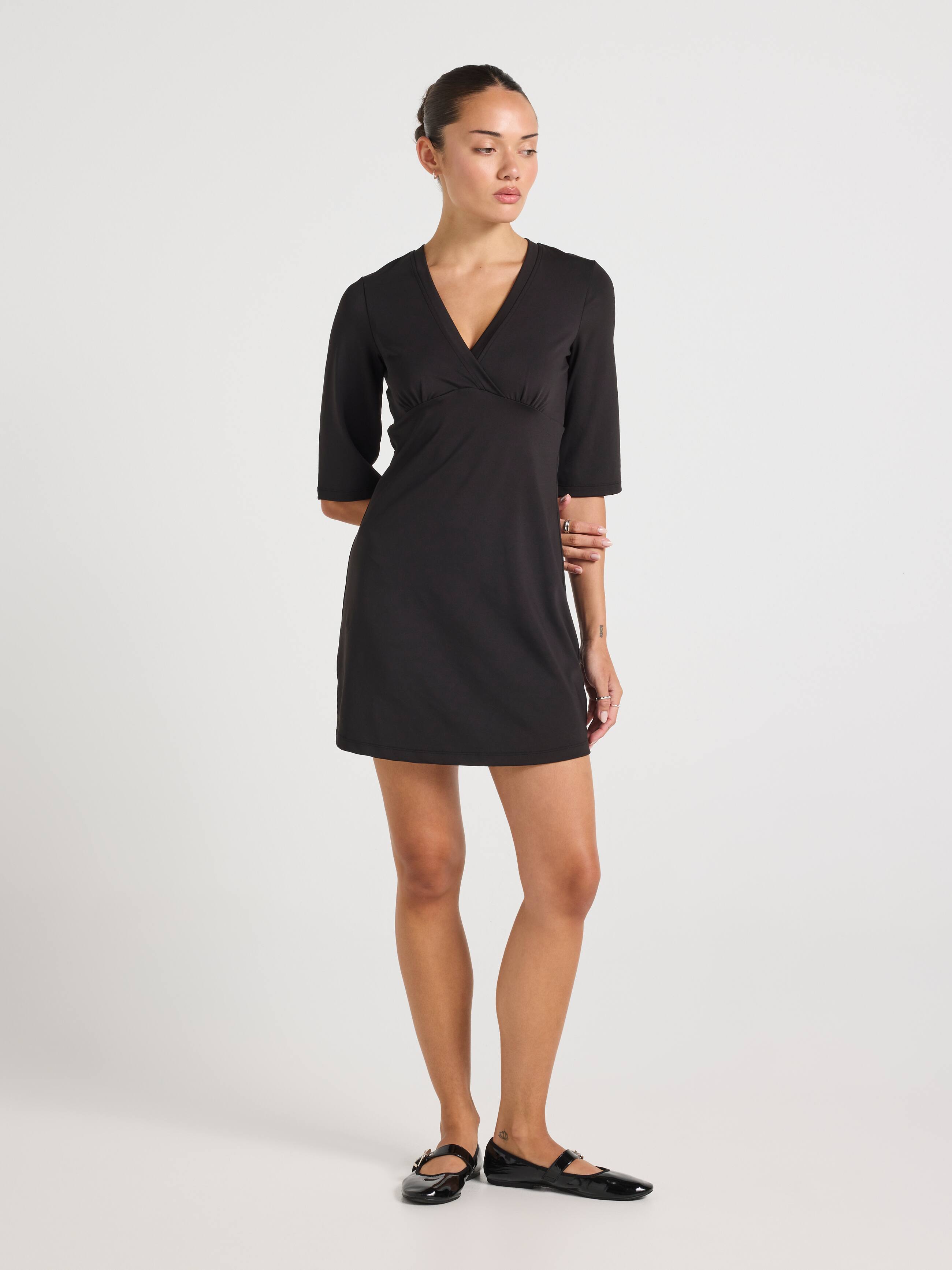 Ballerina 3/4 Sleeve Mini Dress