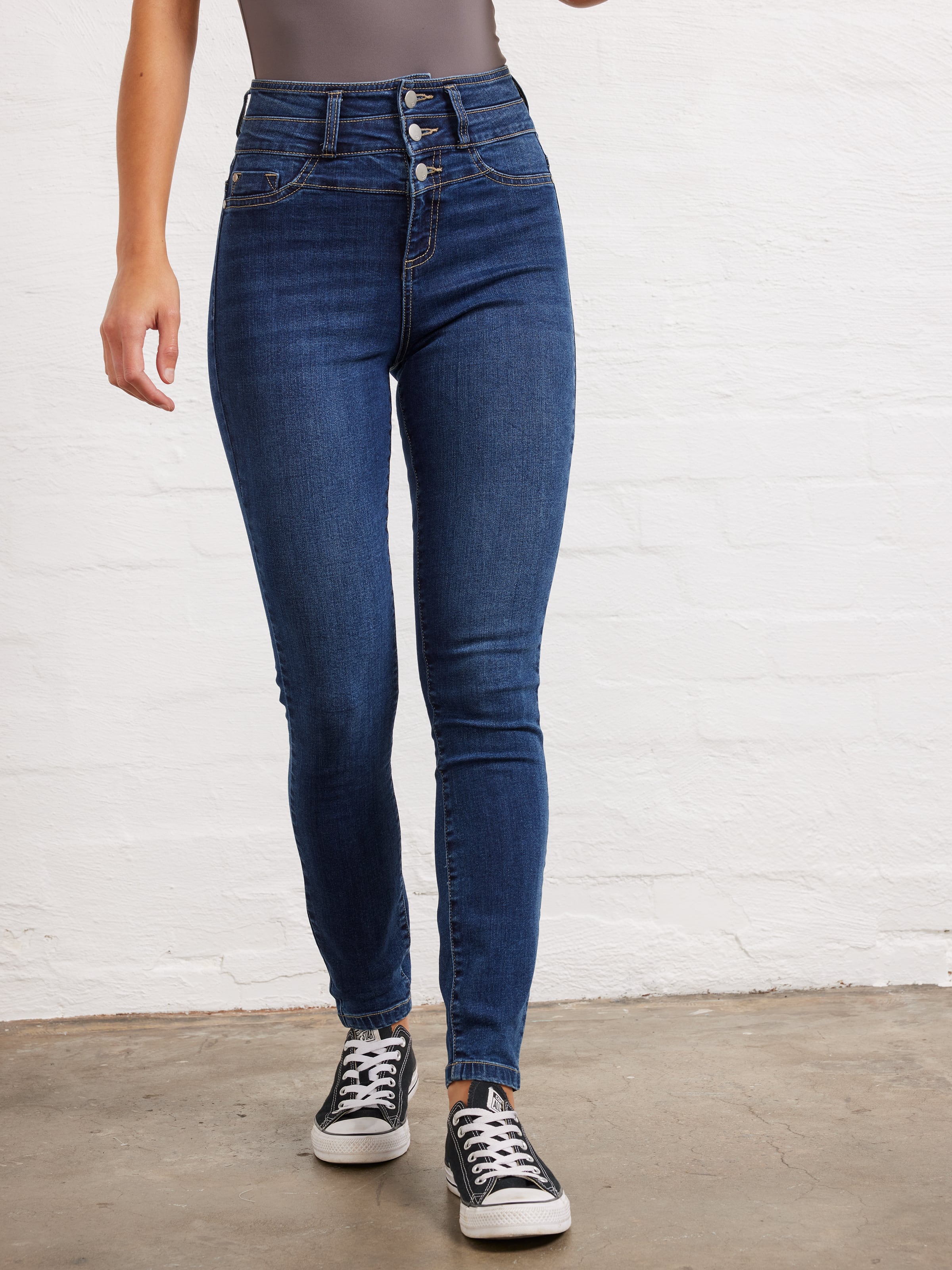 Mia High Rise Ankle Skinny Jean