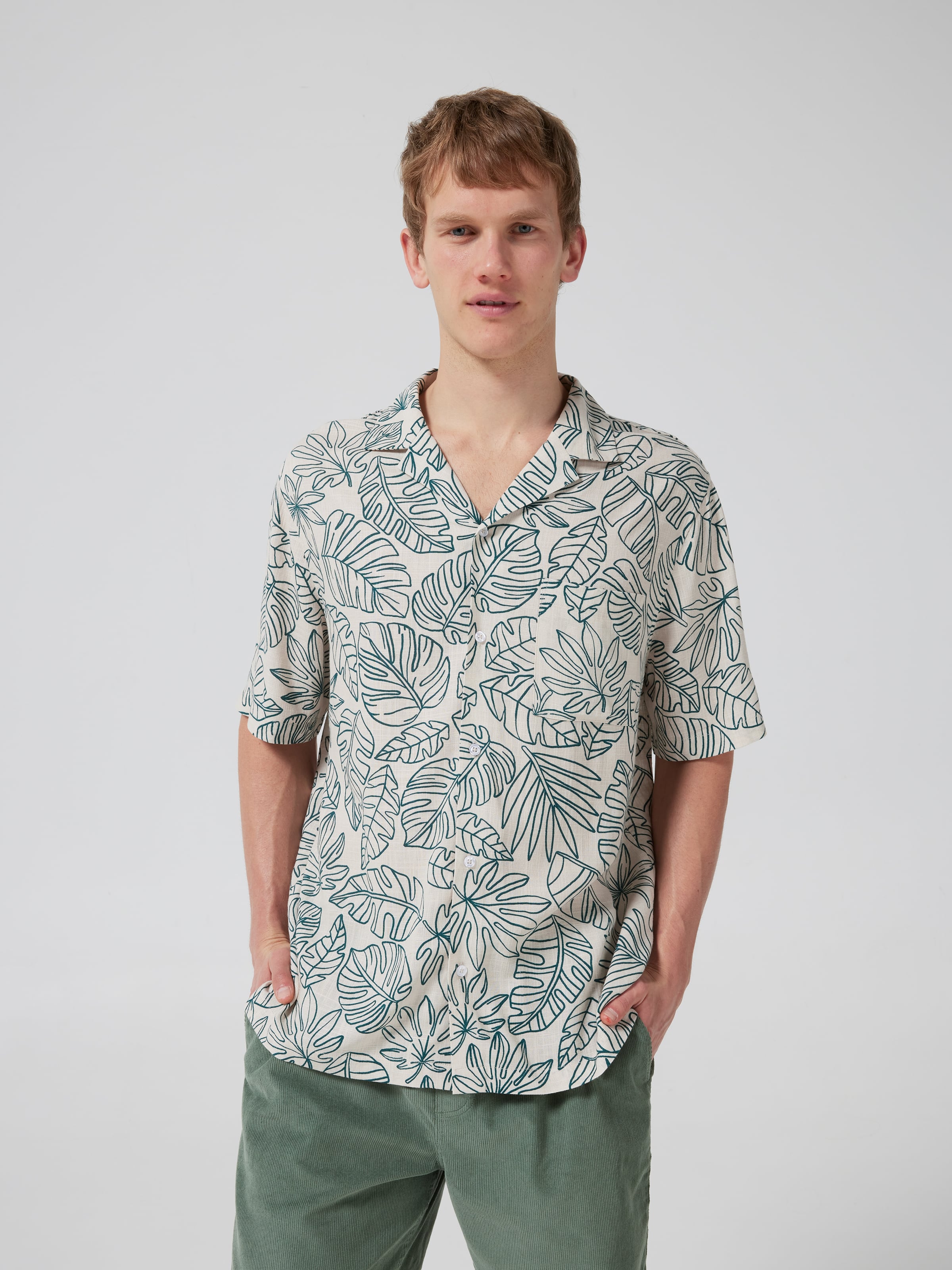 Trop Leaves Byron Short Sleeve Shirt