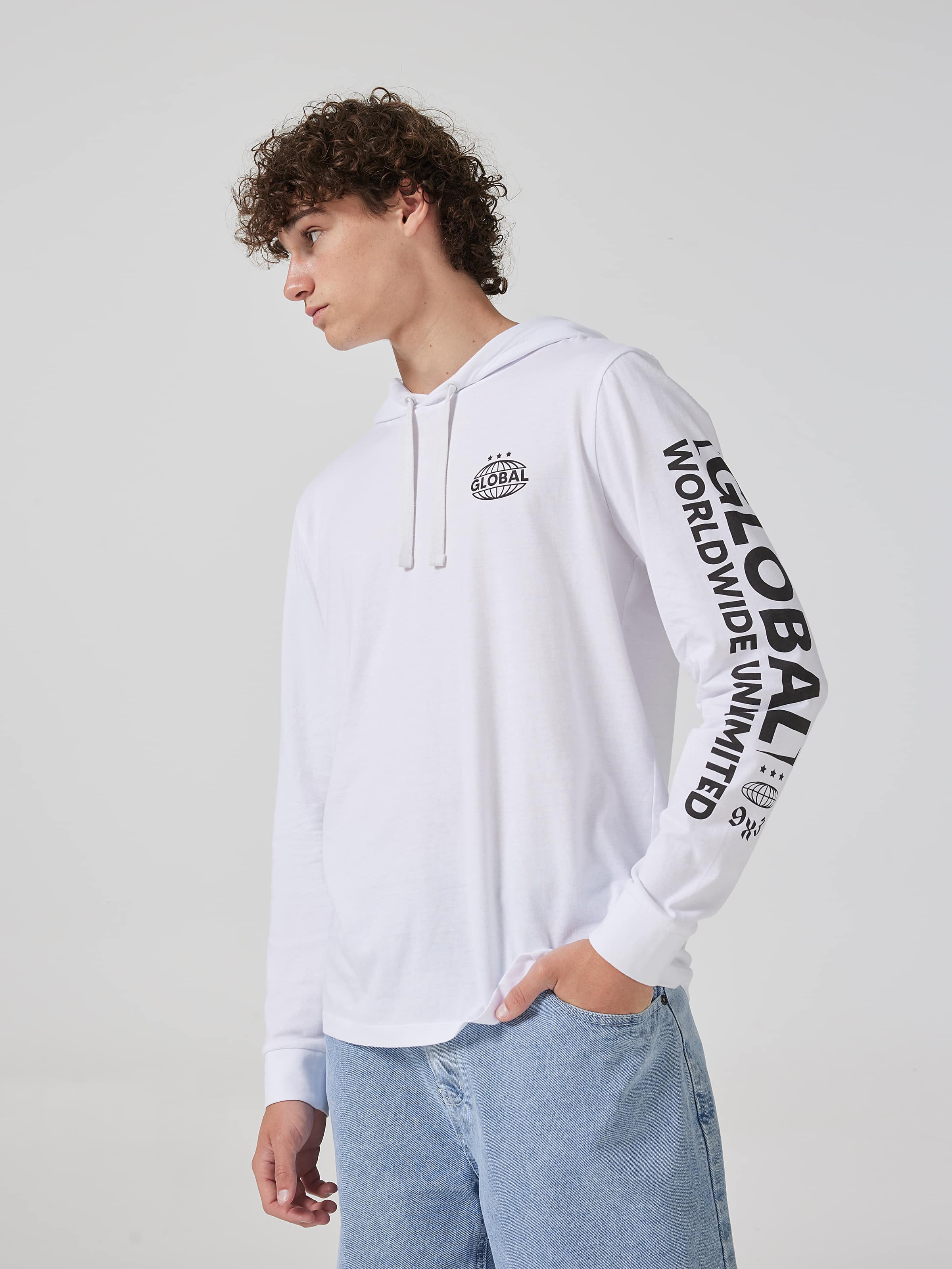 Urban Global Hood Long Sleeve Tee