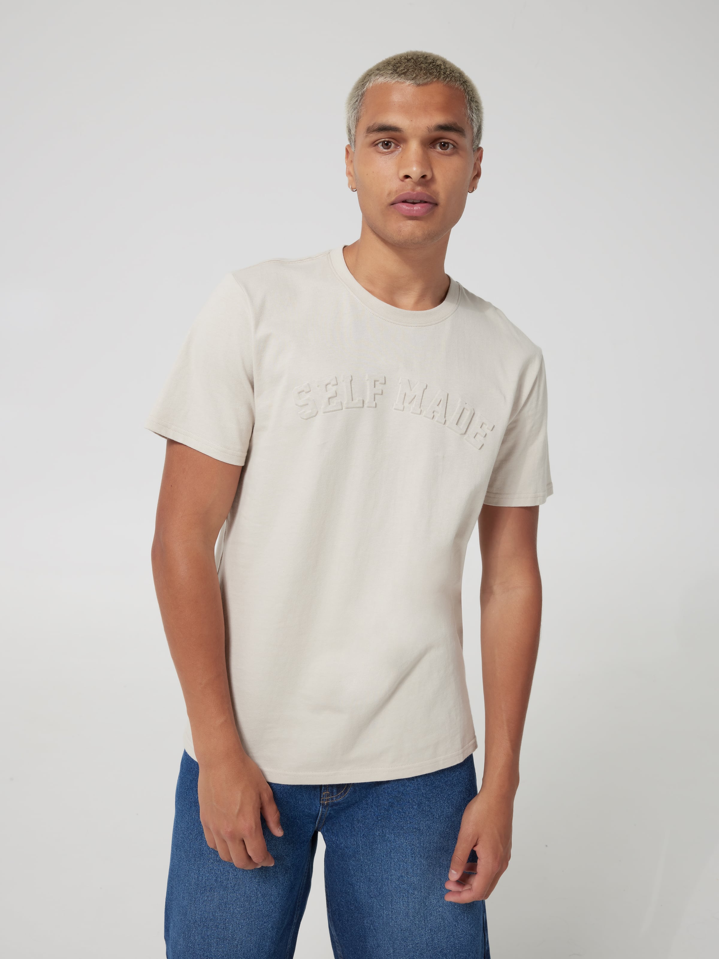 Embossed Selfmade Short Sleeve Tee