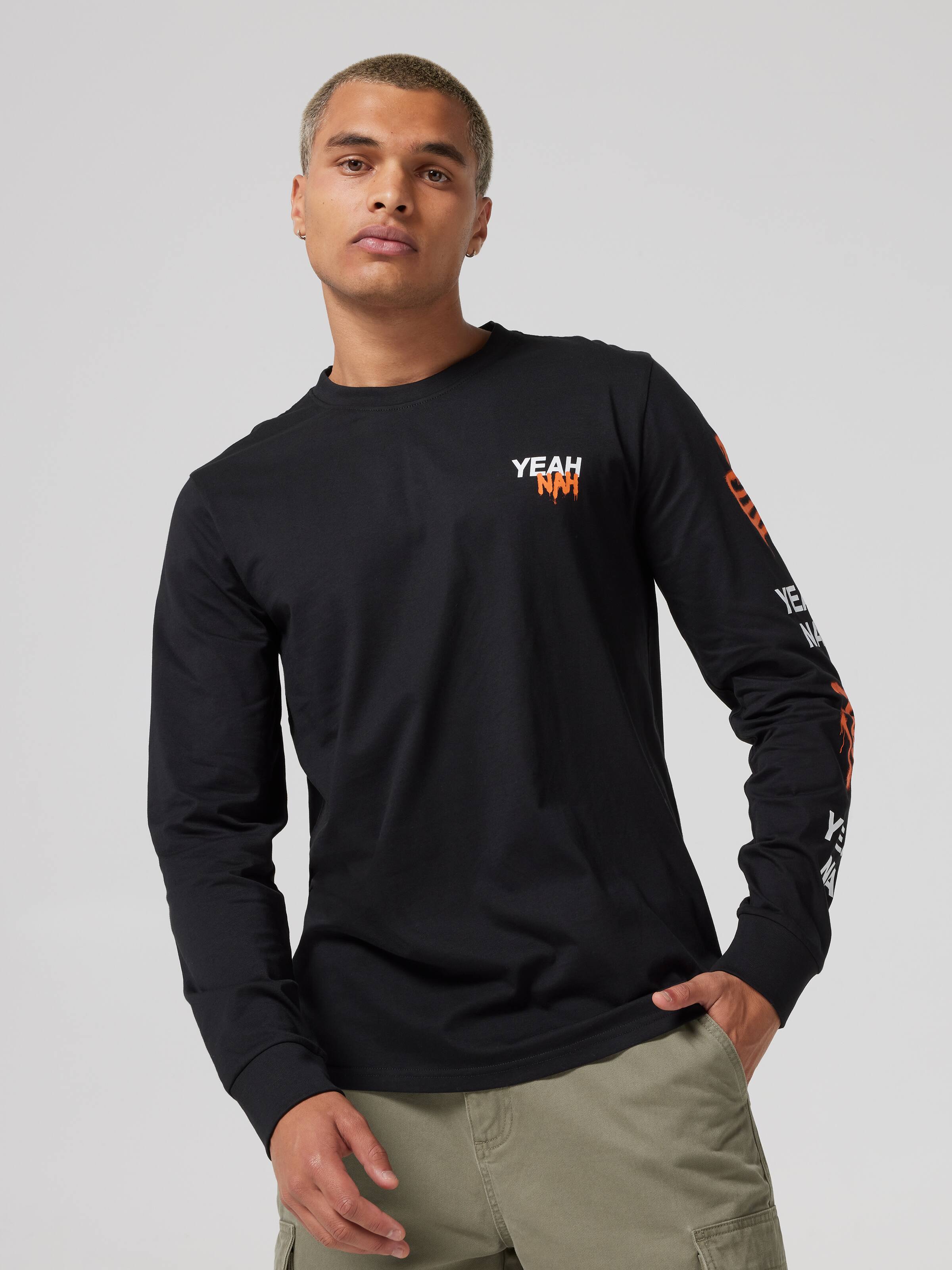Yeah Nah Graffiti Long Sleeve Tee