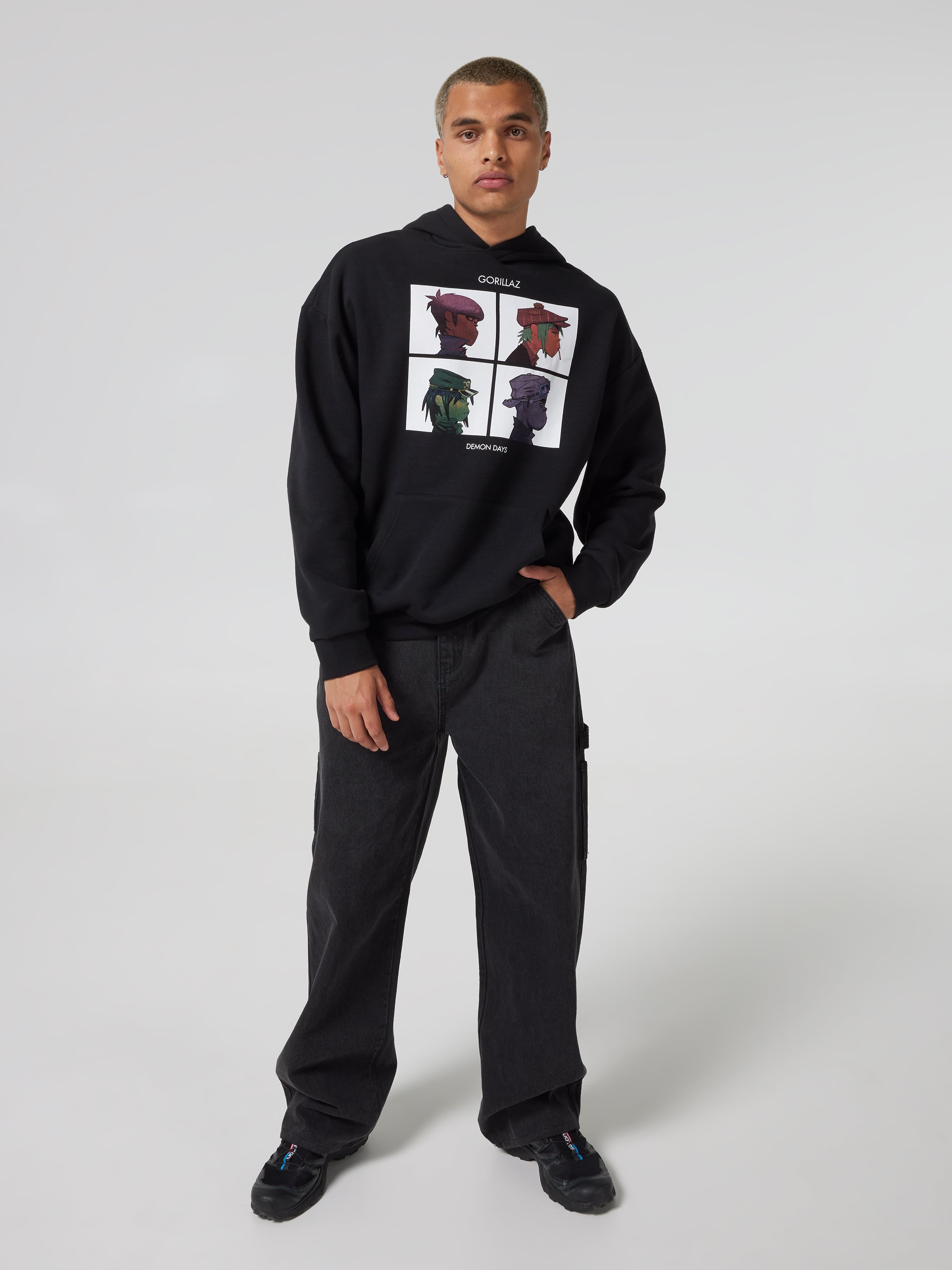 Black Gorillaz Quad Hoodie