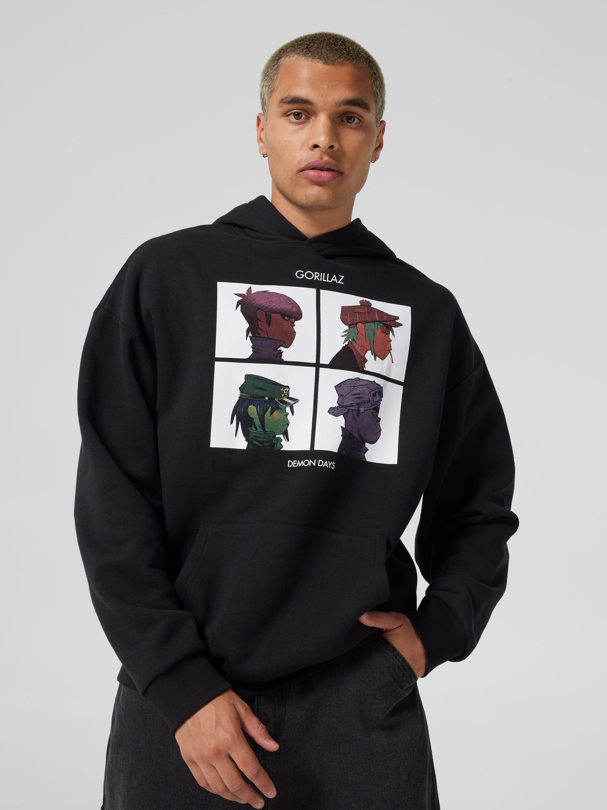 Black Gorillaz Quad Hoodie
