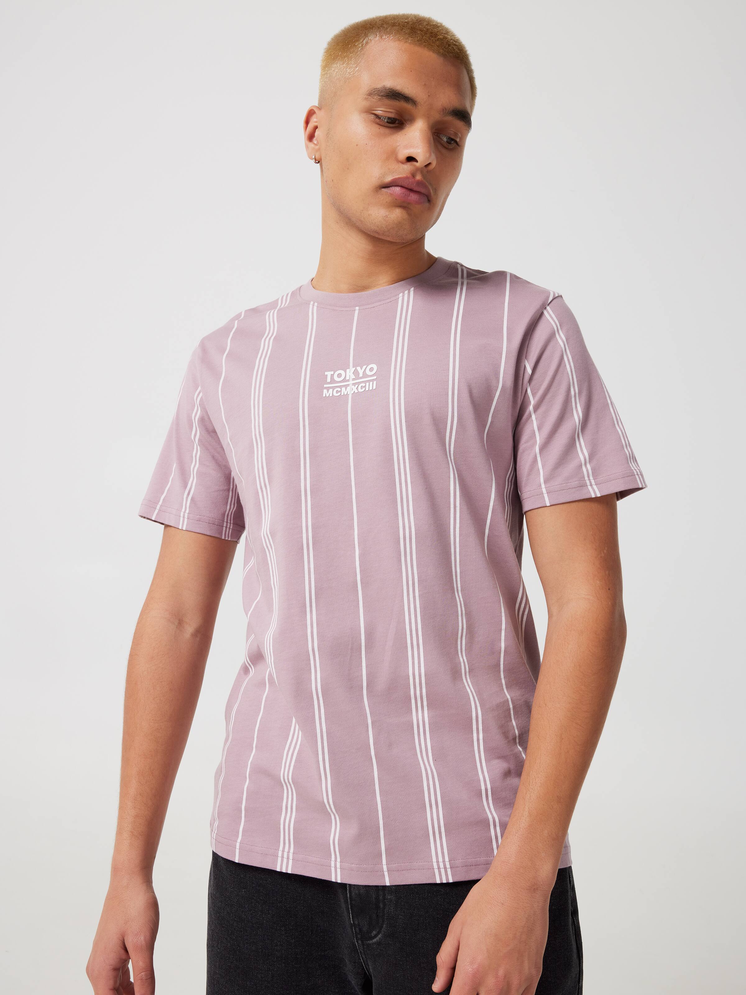 Vertical Stripe Tokyo Short Sleeve Tee