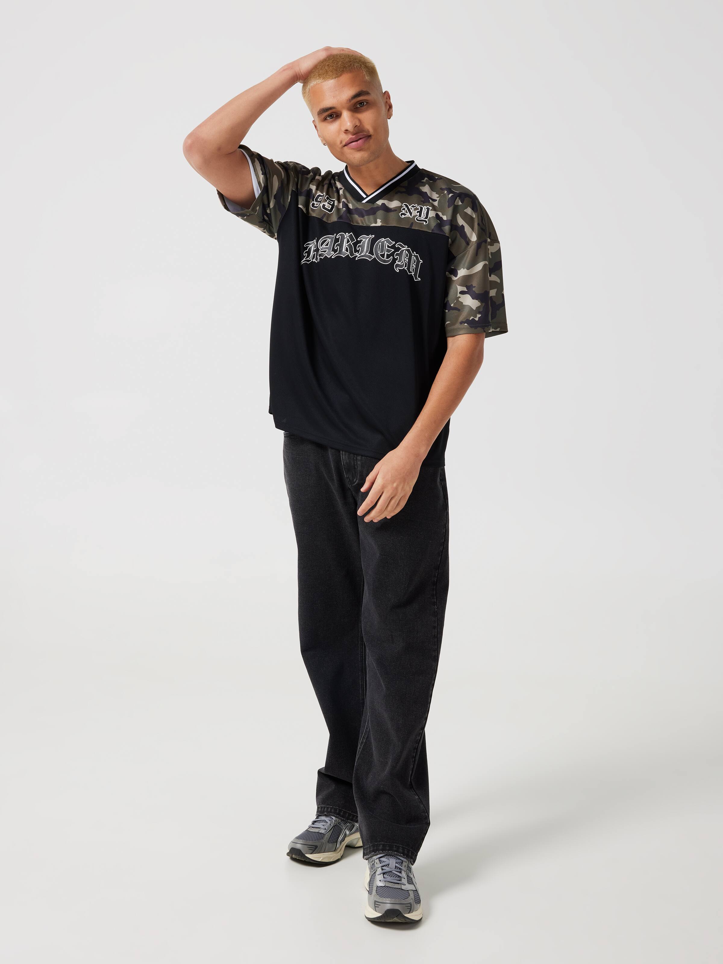 Camo Sport Boxy Jersey Tee