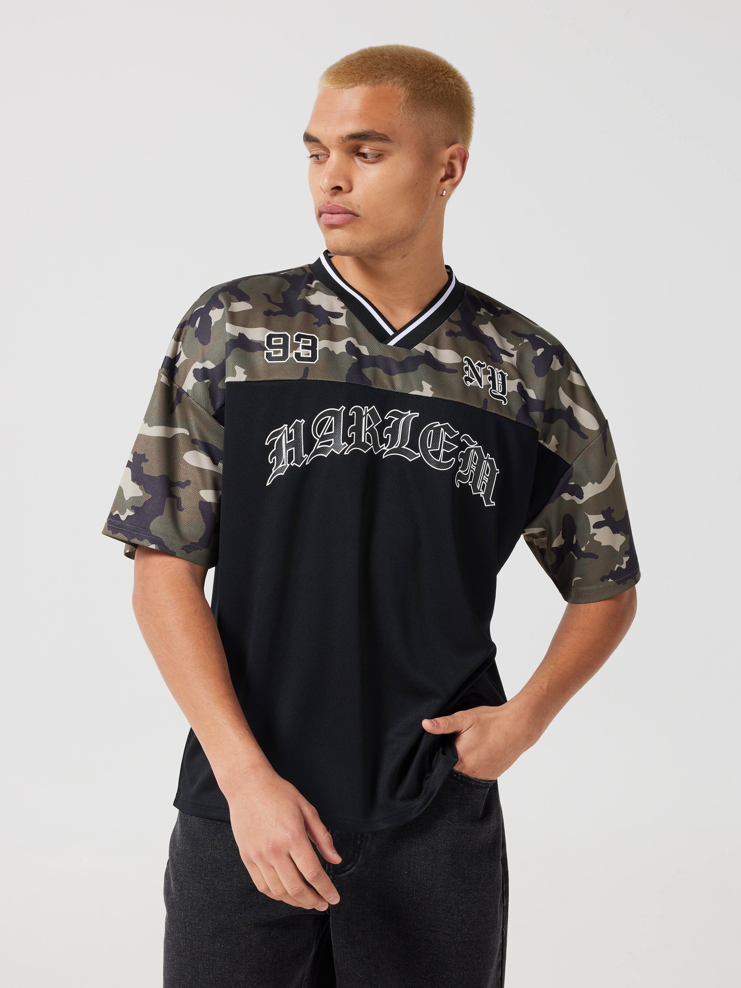 Camo Sport Boxy Jersey Tee