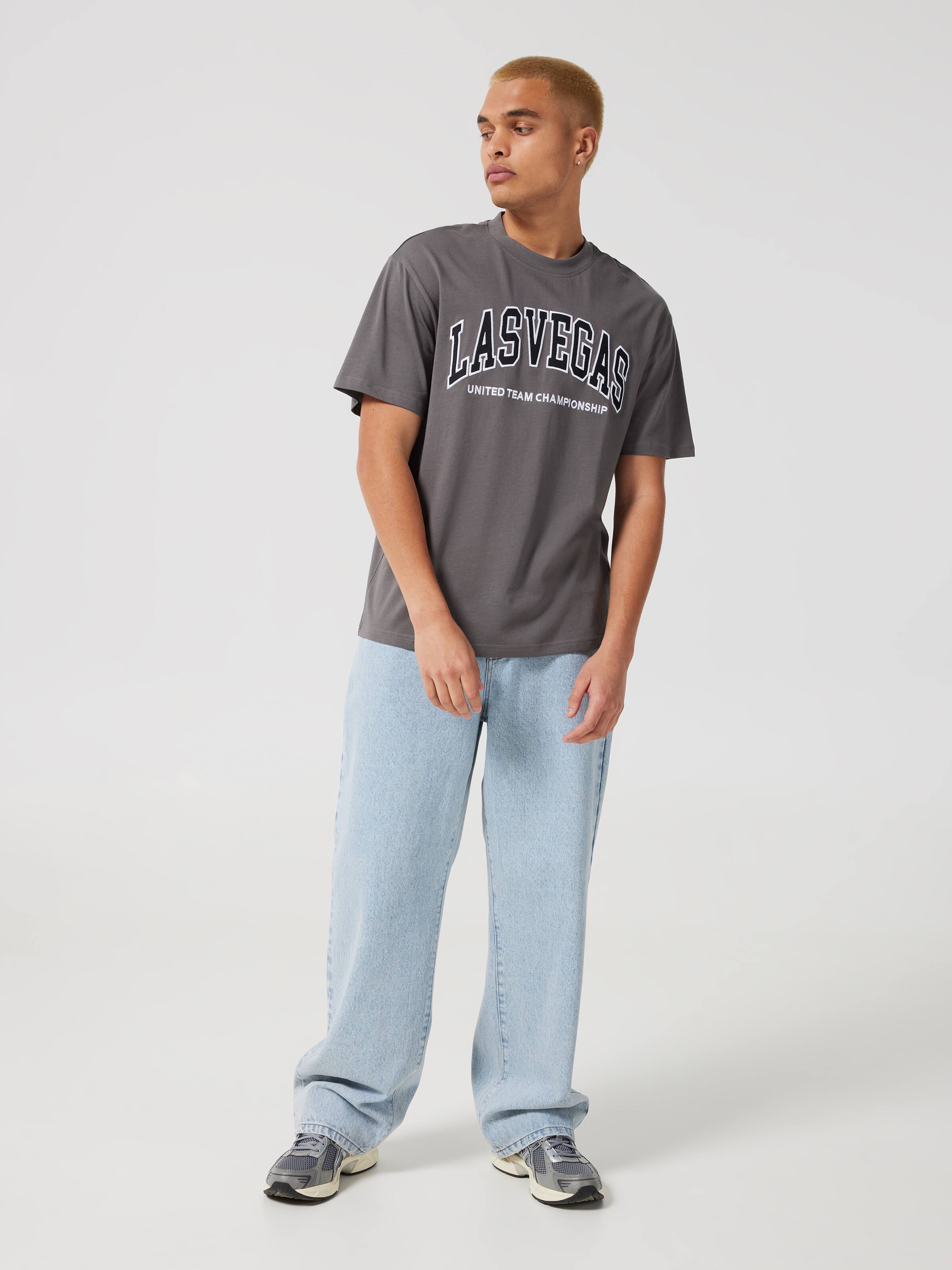 Embroidered Vegas Relaxed Short Sleeve Tee