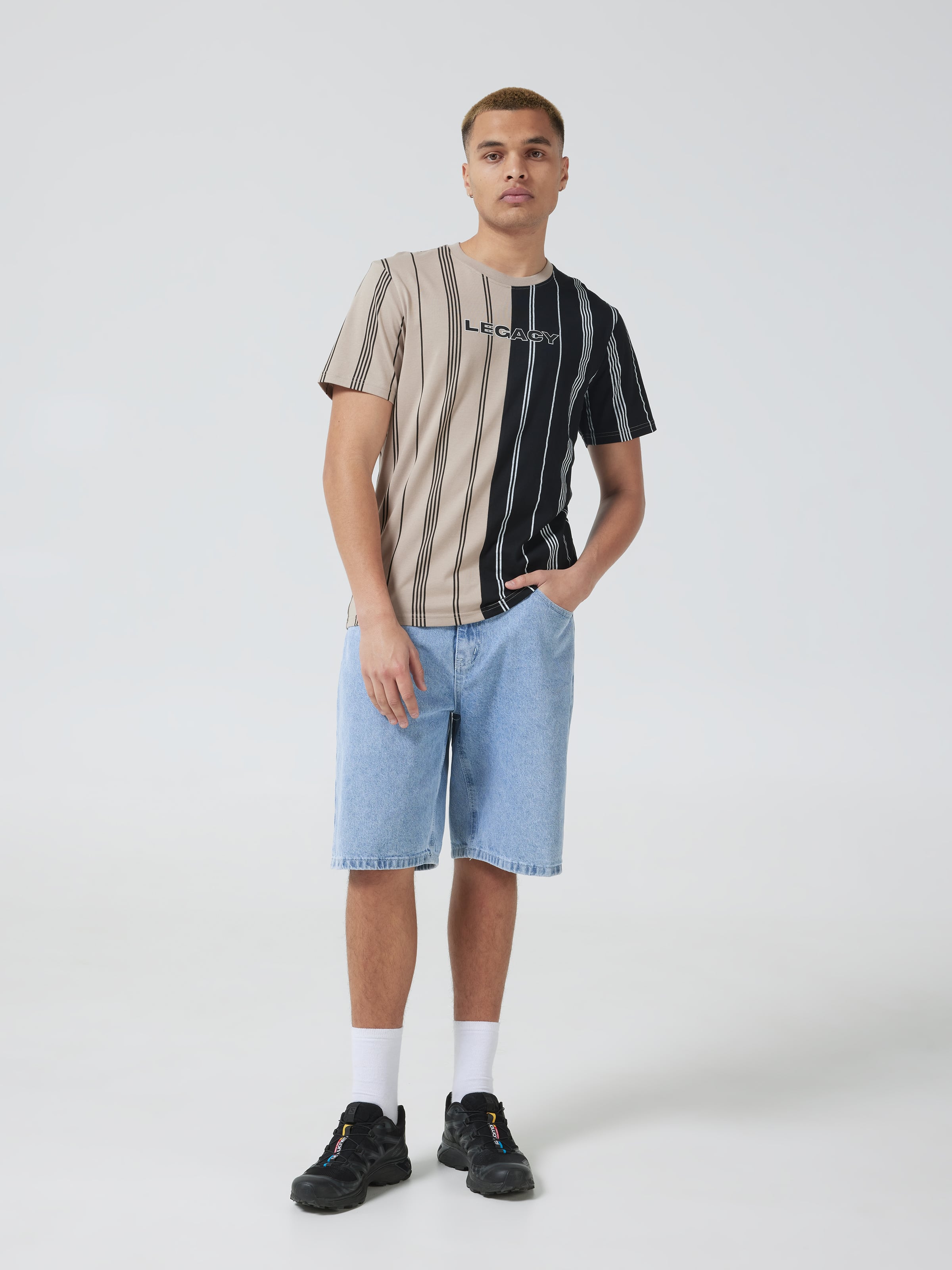Splice Stripe Legacy Short Sleeve Tee
