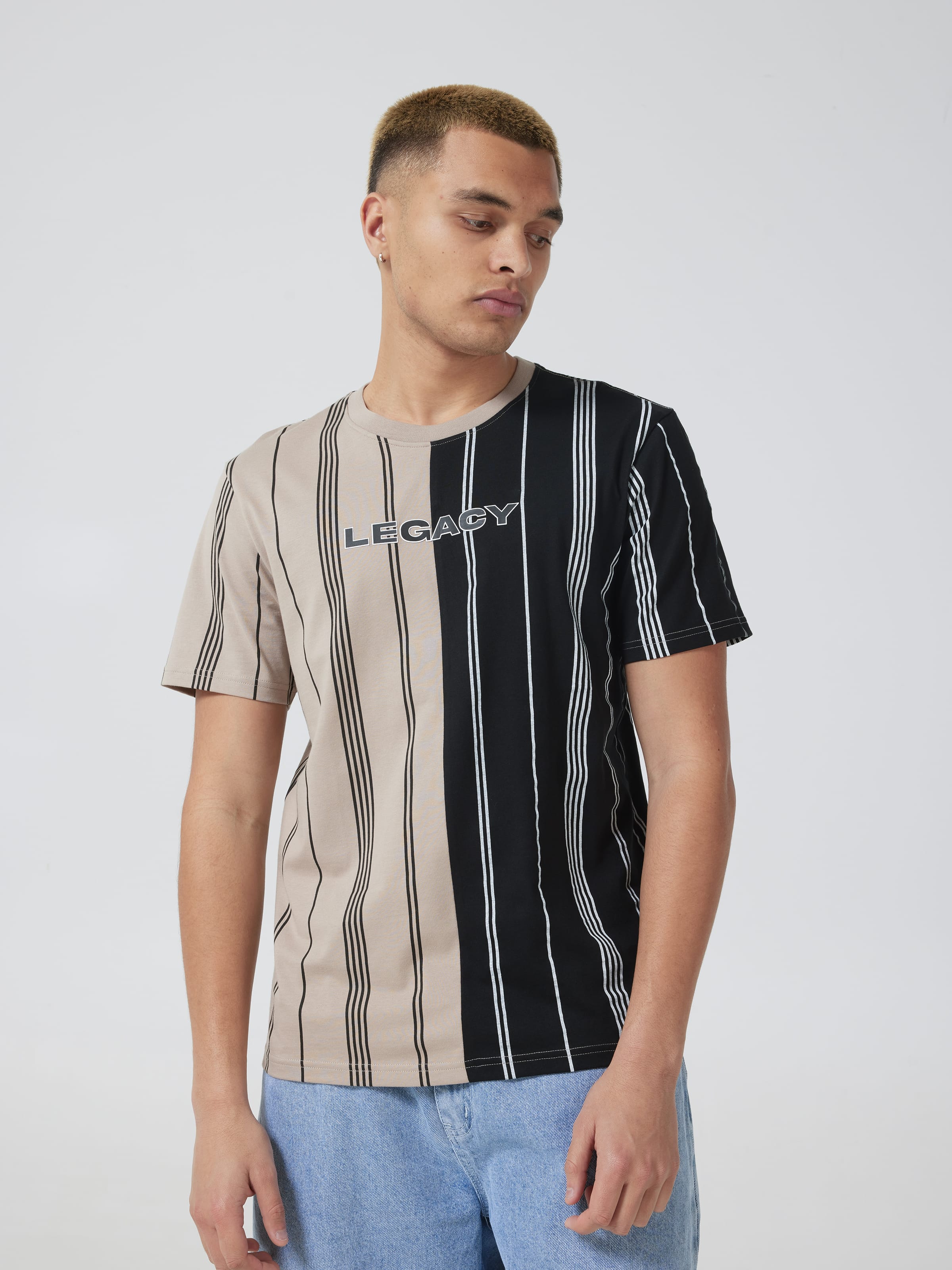 Splice Stripe Legacy Short Sleeve Tee