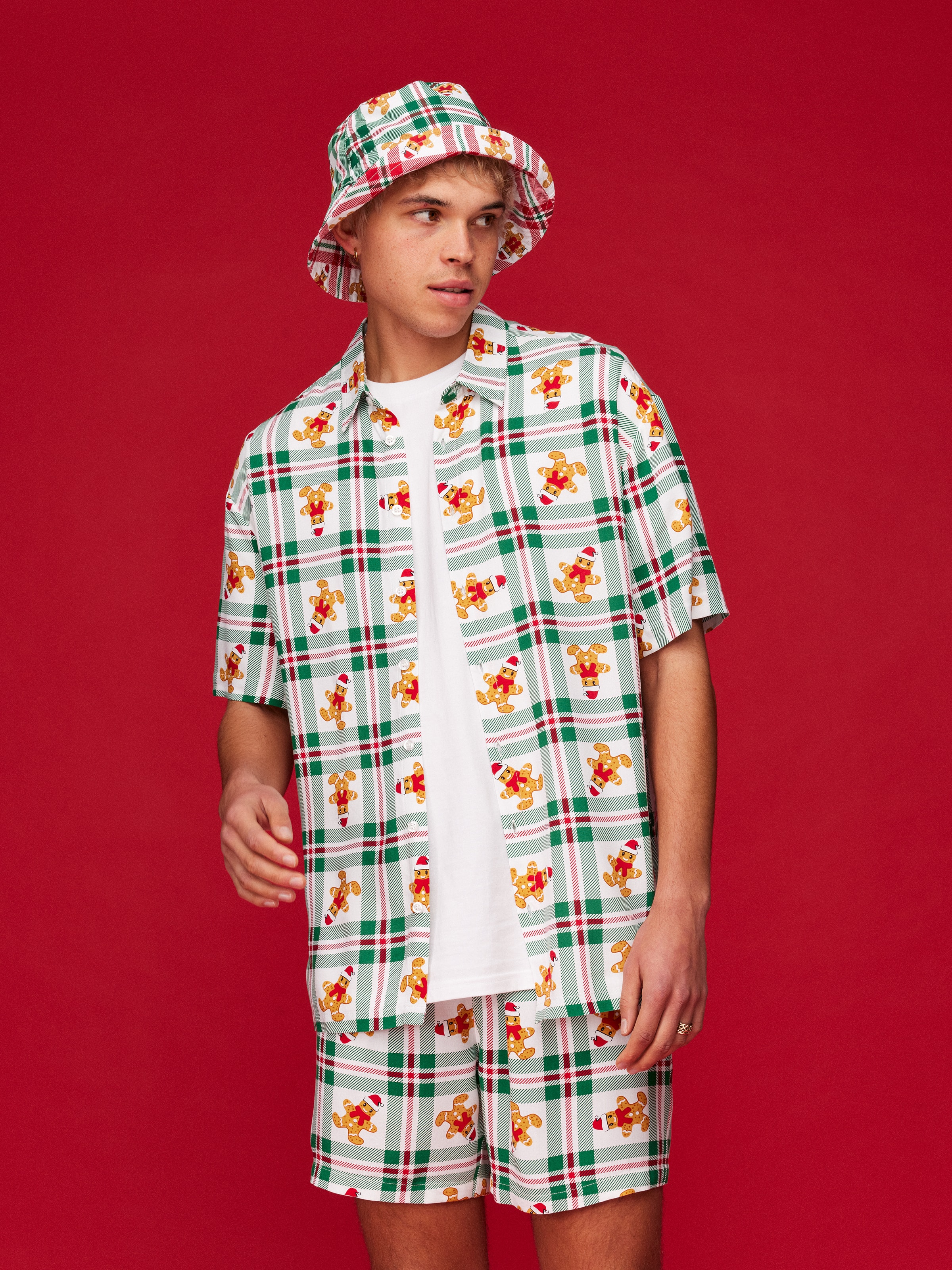 Xmas Check Resort Short Sleeve Shirt