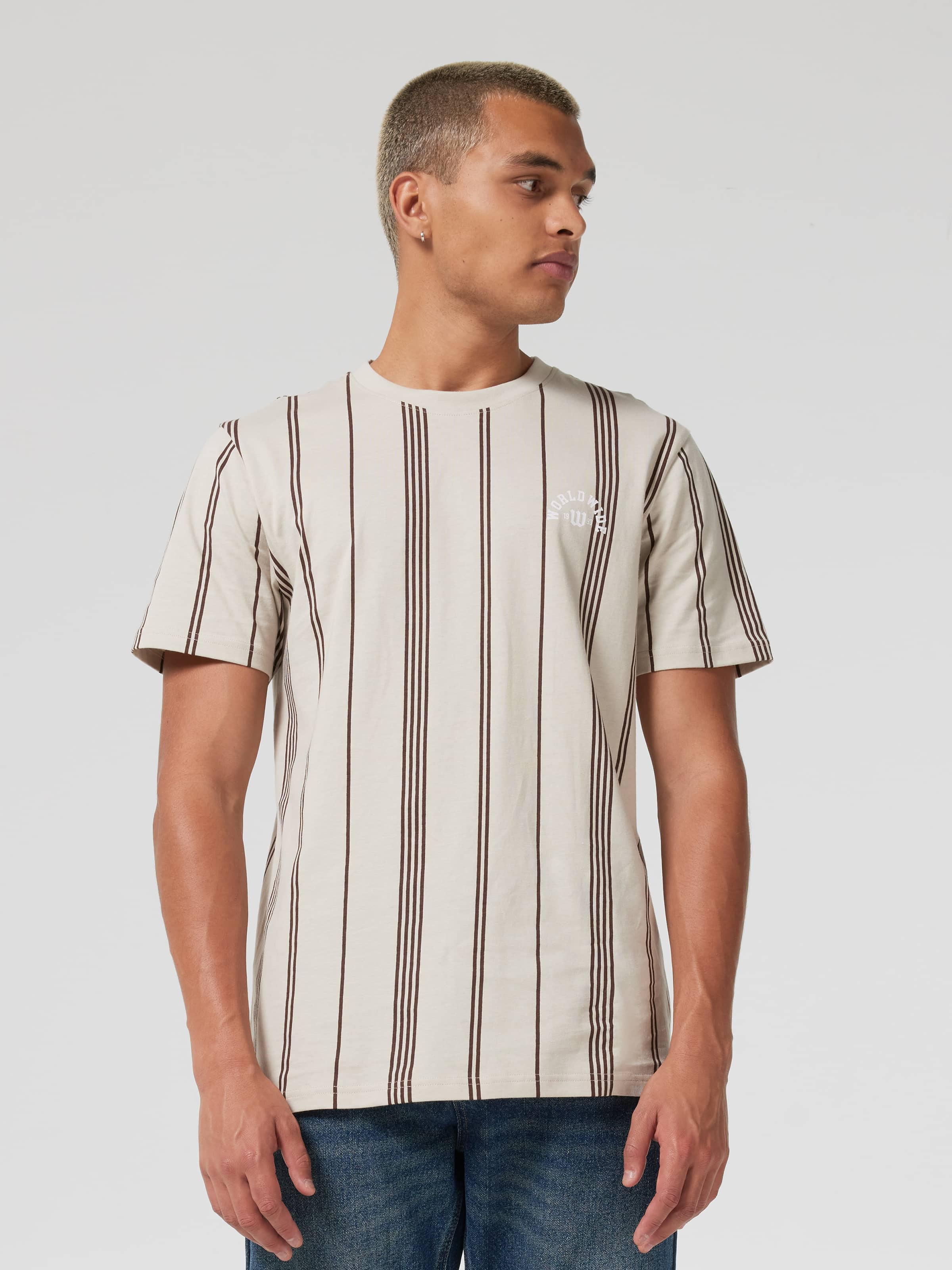 Vstripe Short Sleeve Tee