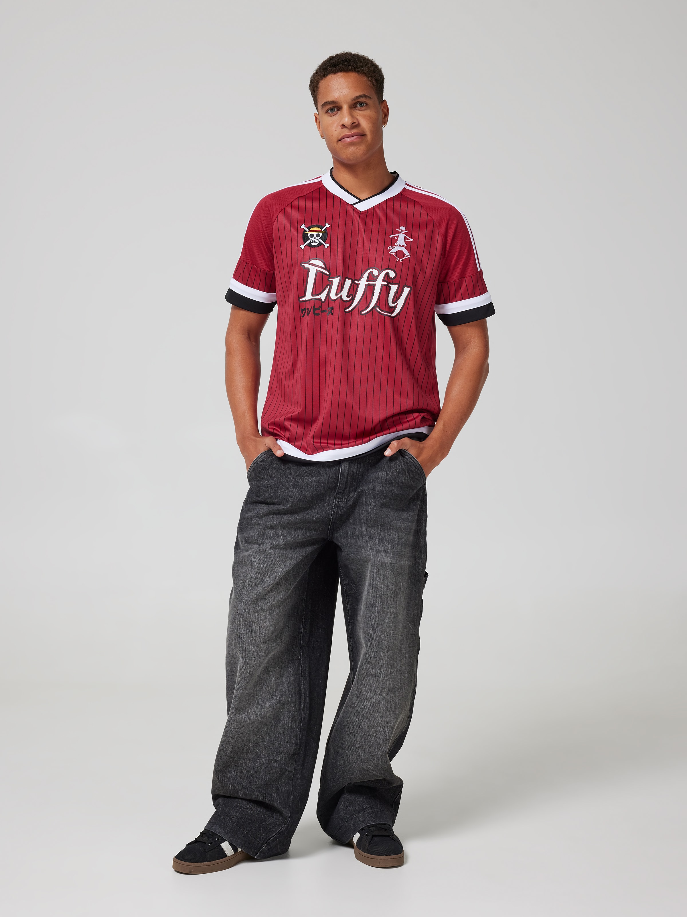 Red One Piece Luffy Jersey