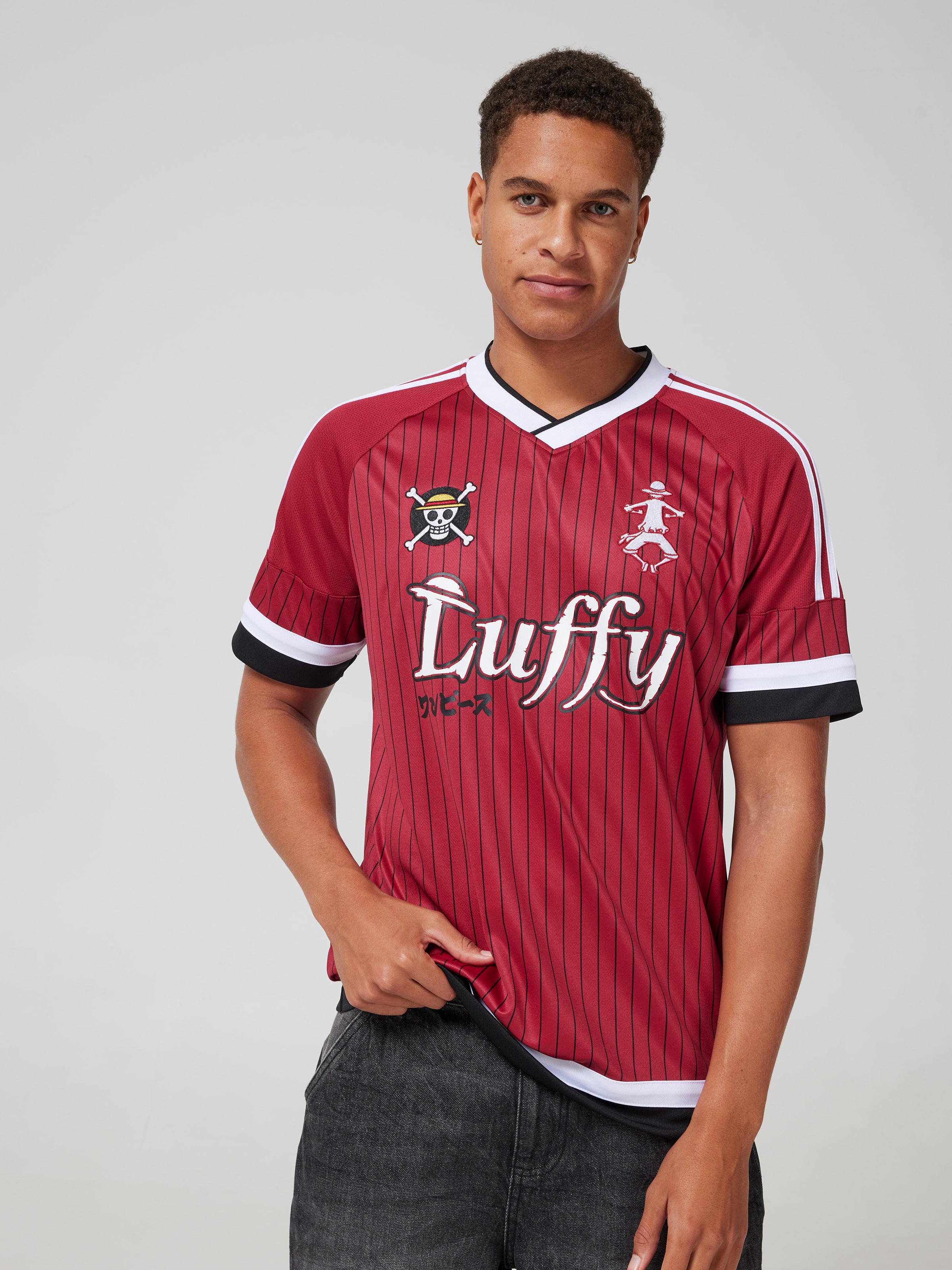 Red One Piece Luffy Jersey