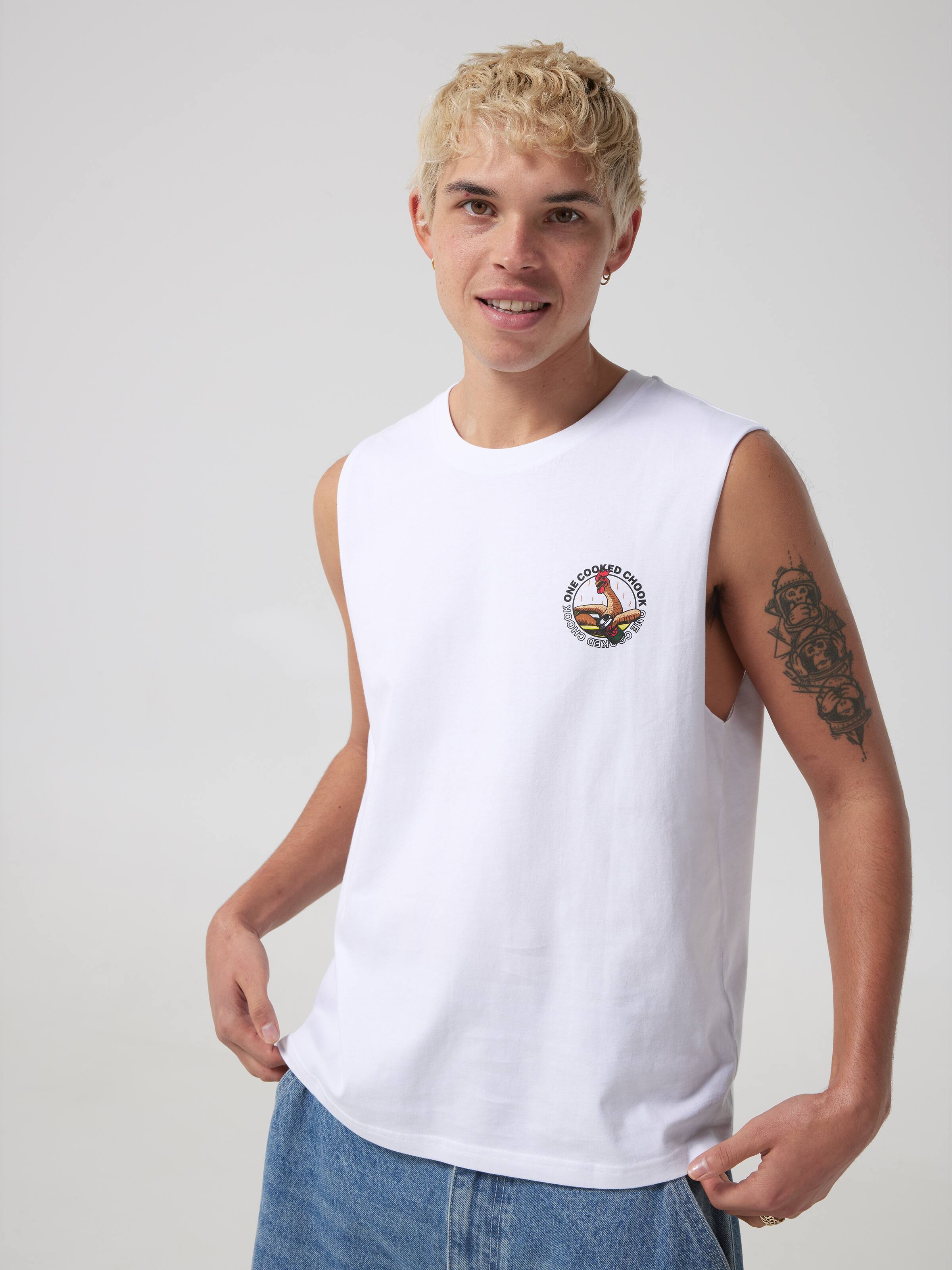 Cooked Chook Muscle Tee