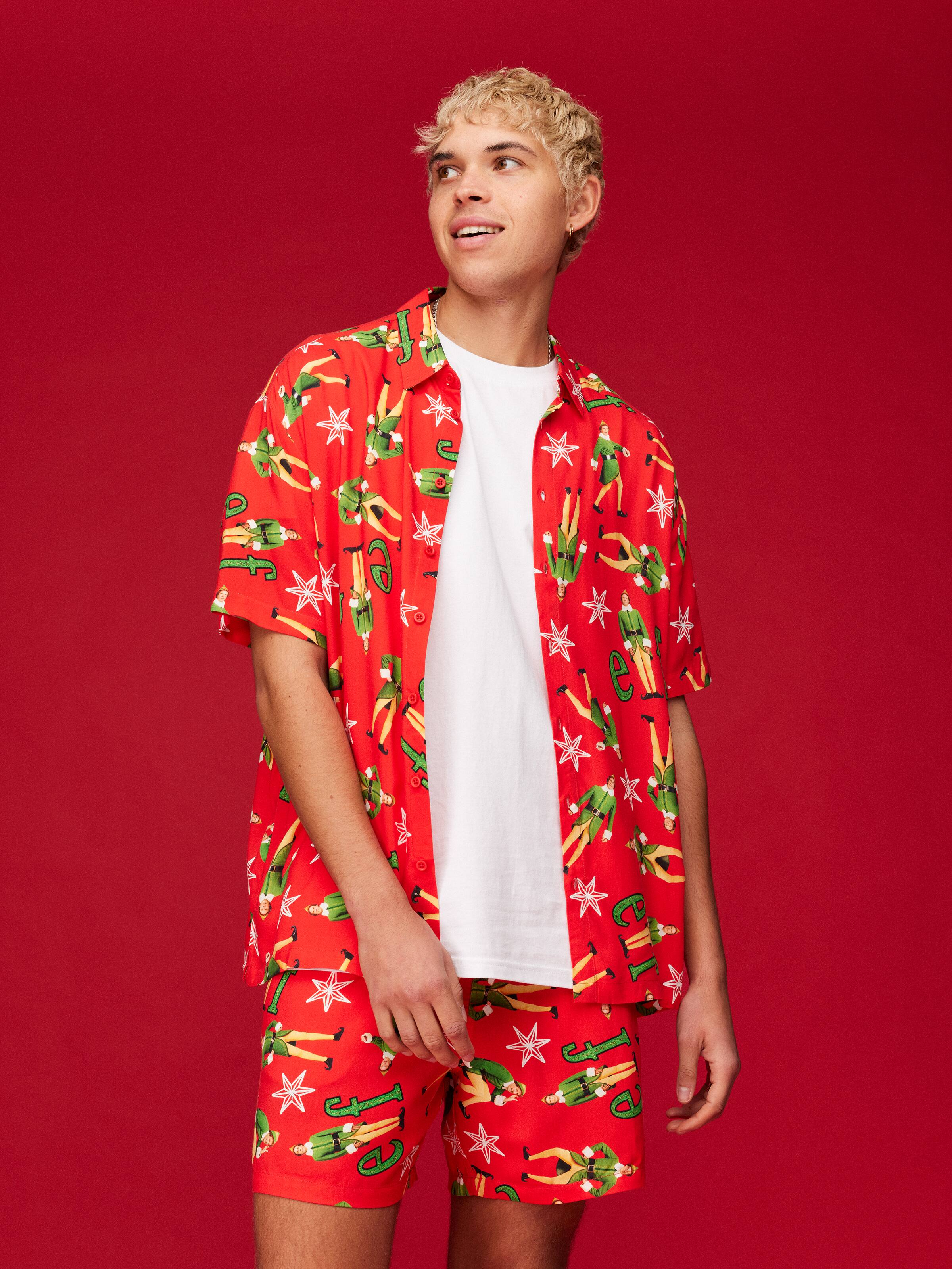 Xmas Elf Resort Short Sleeve Shirt