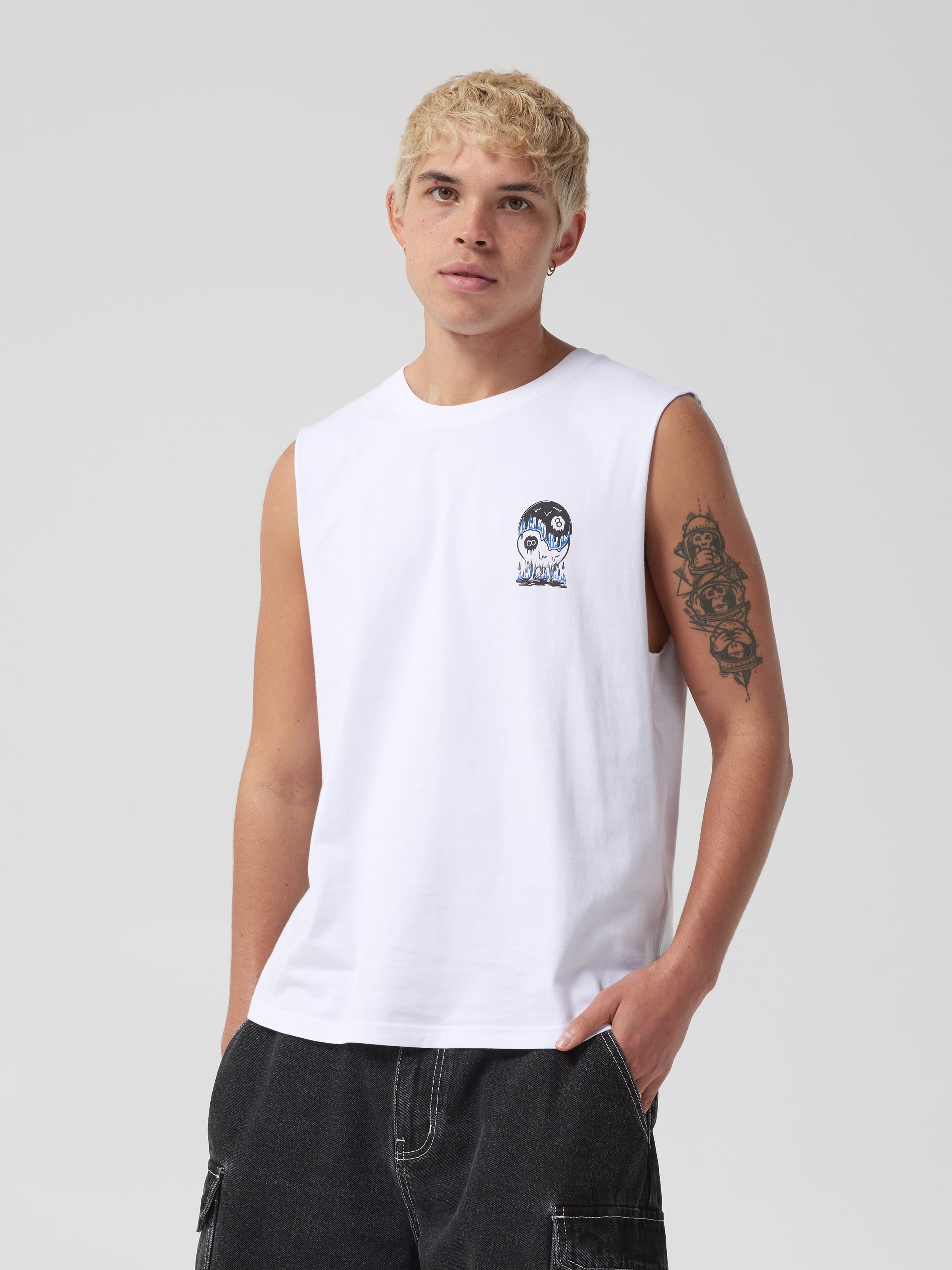 Trippy 8 Flame Muscle Tee