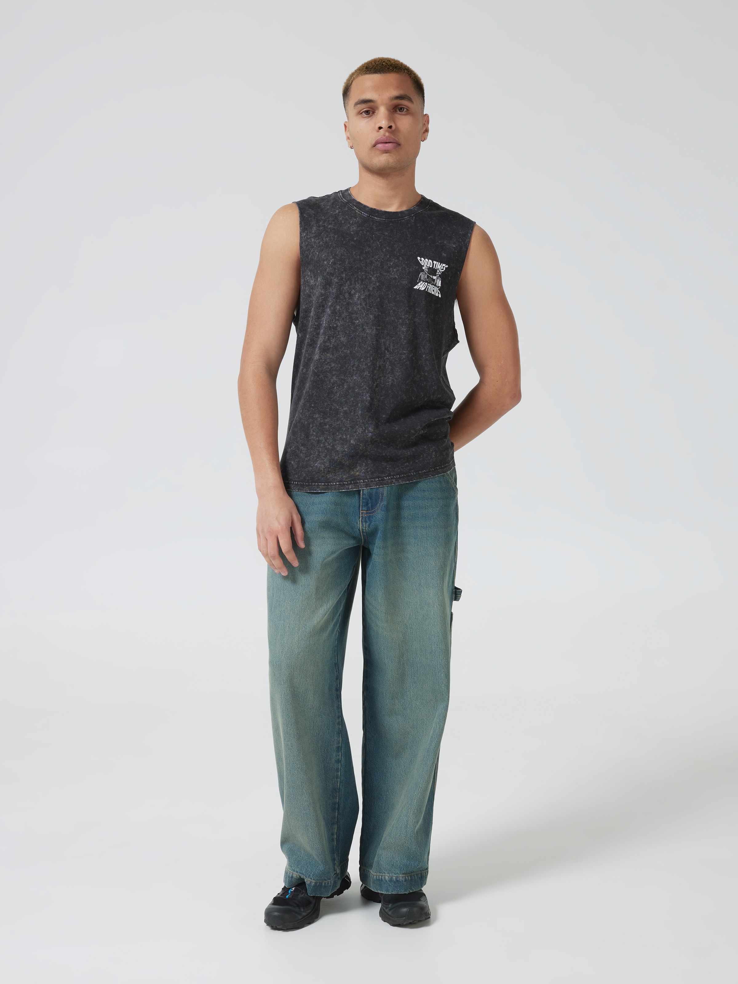 Surf Good Times Muscle Tee