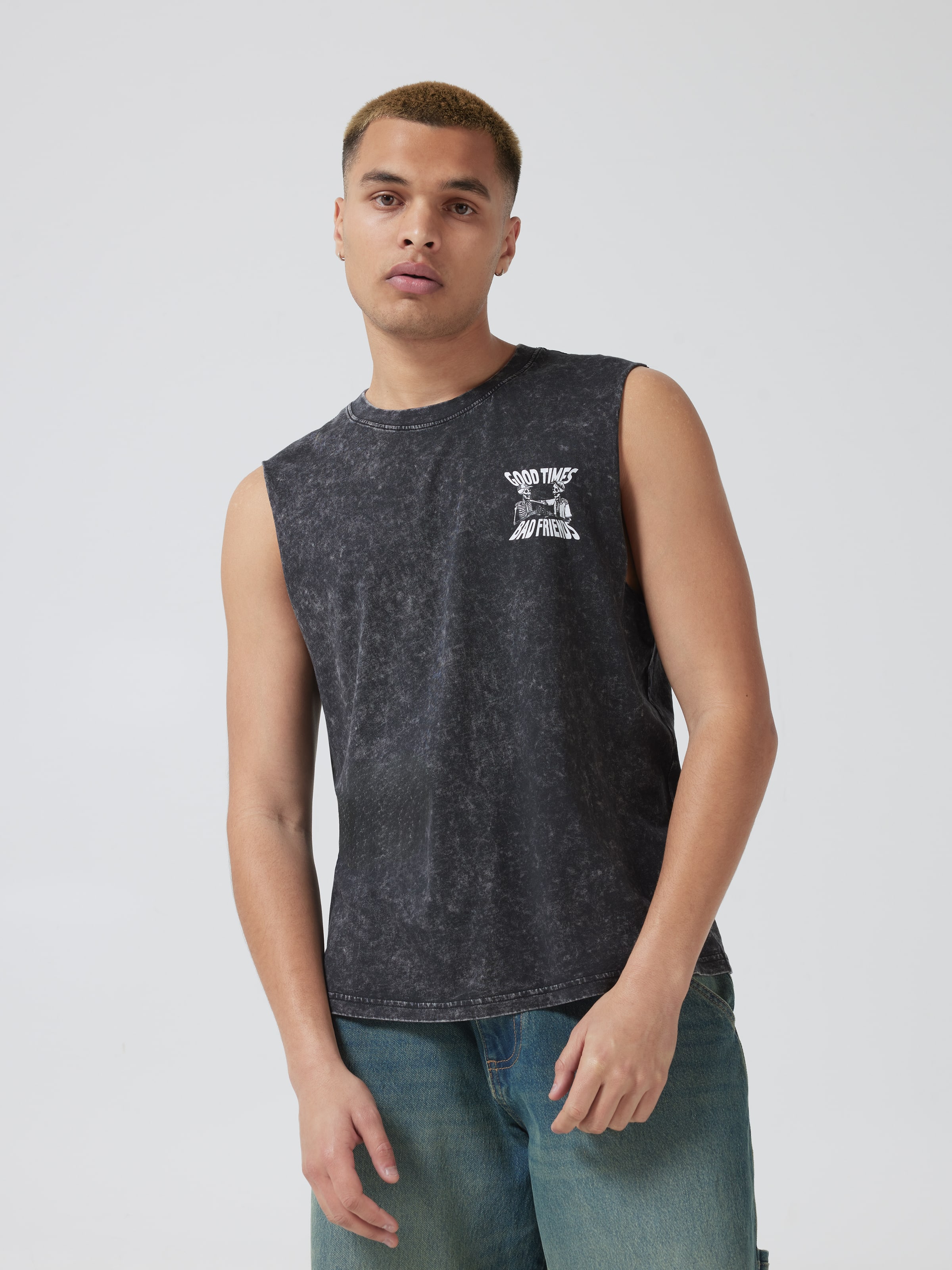 Surf Good Times Muscle Tee