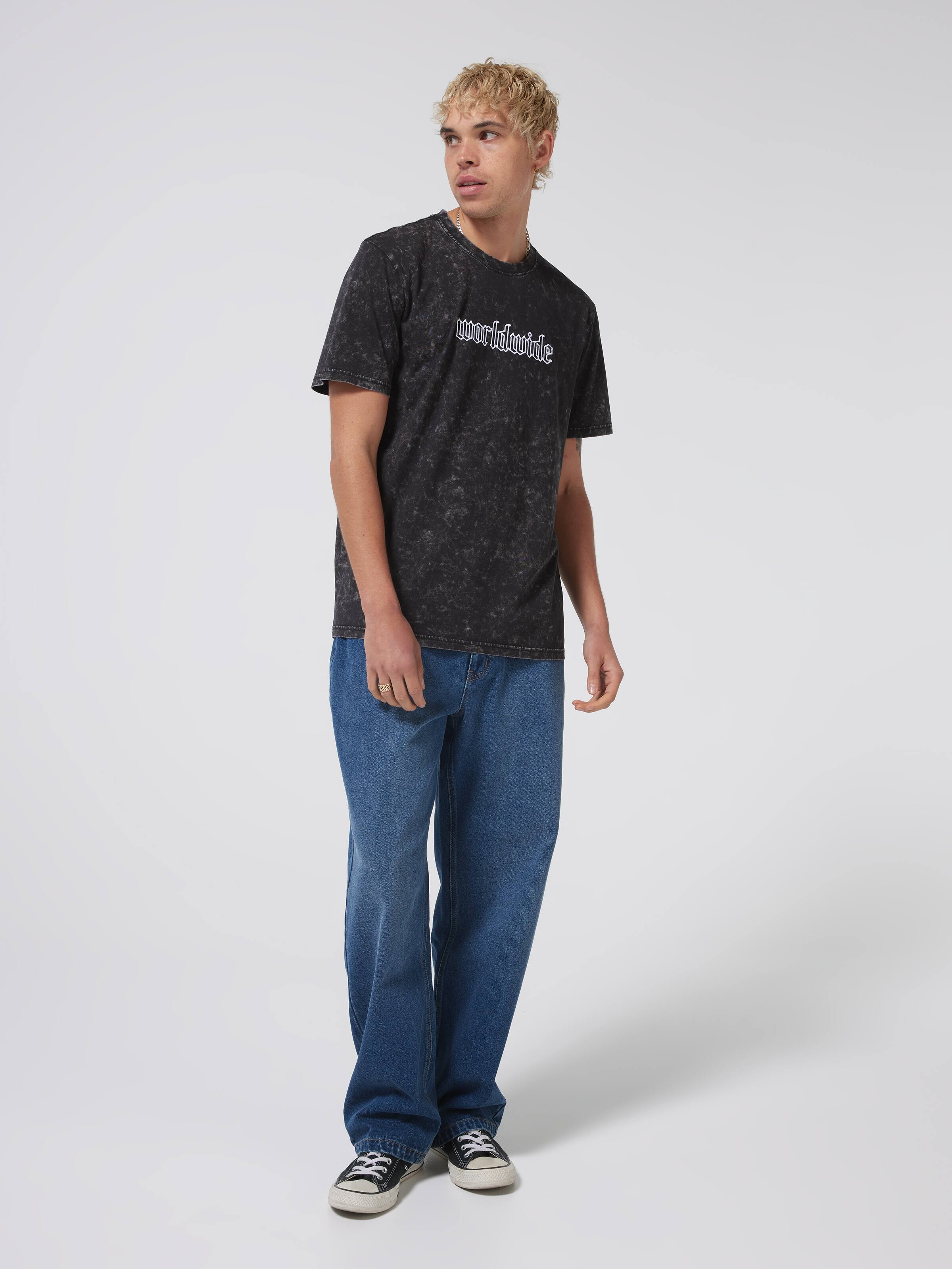 Embroidered Worldwide Short Sleeve Tee