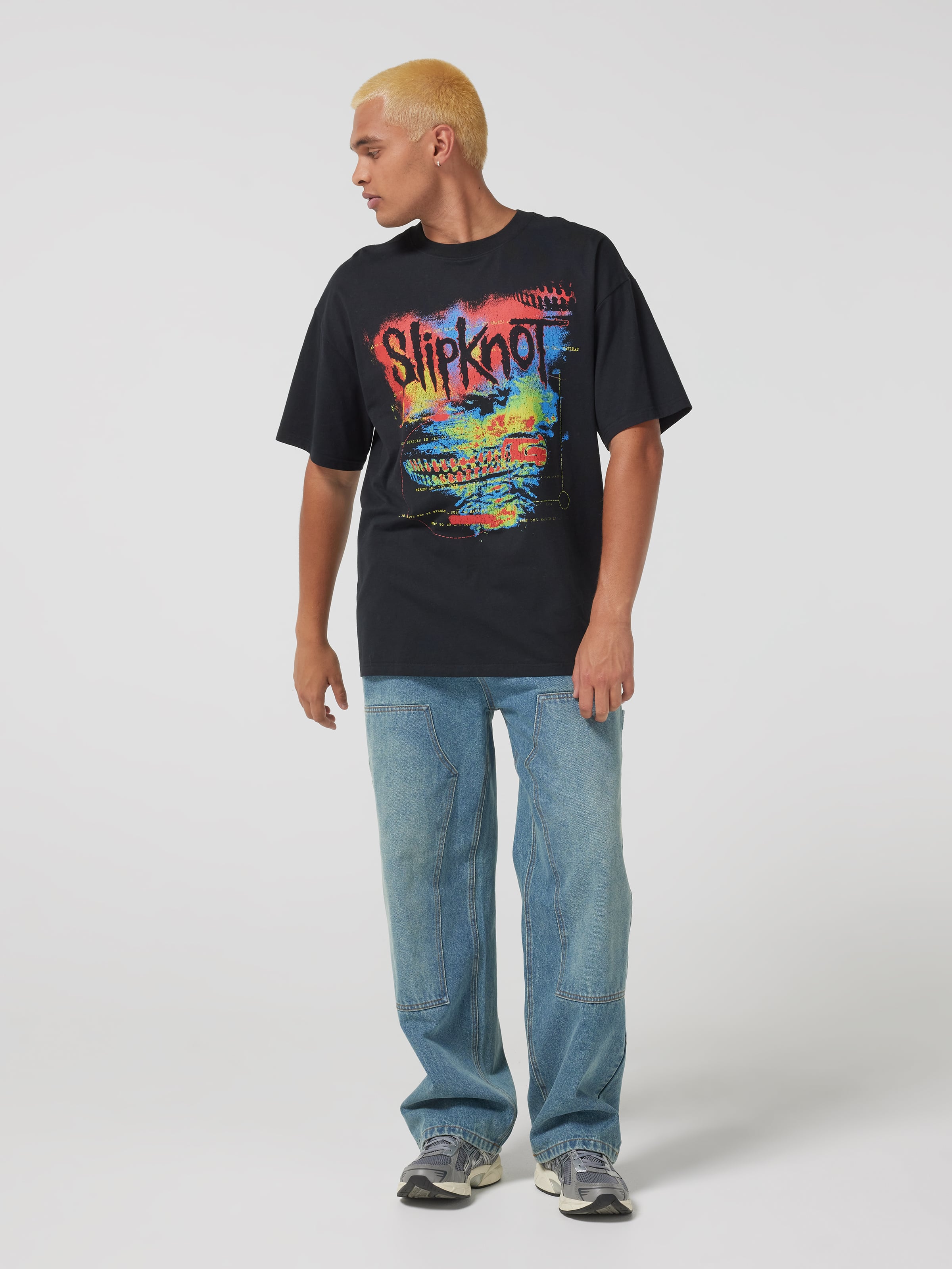 Slipknot Neon Zip Oversized Tee