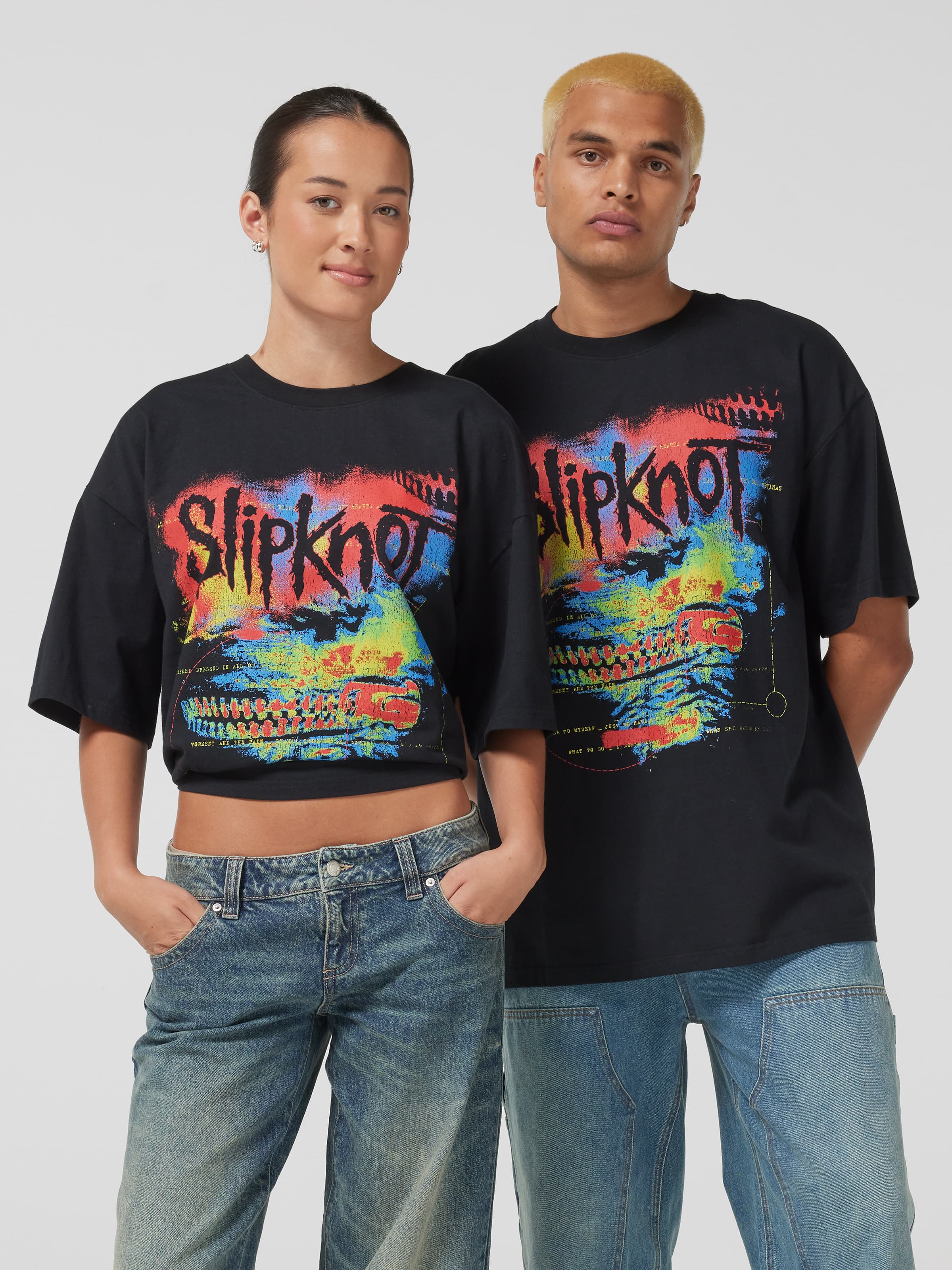 Slipknot Neon Zip Oversized Tee