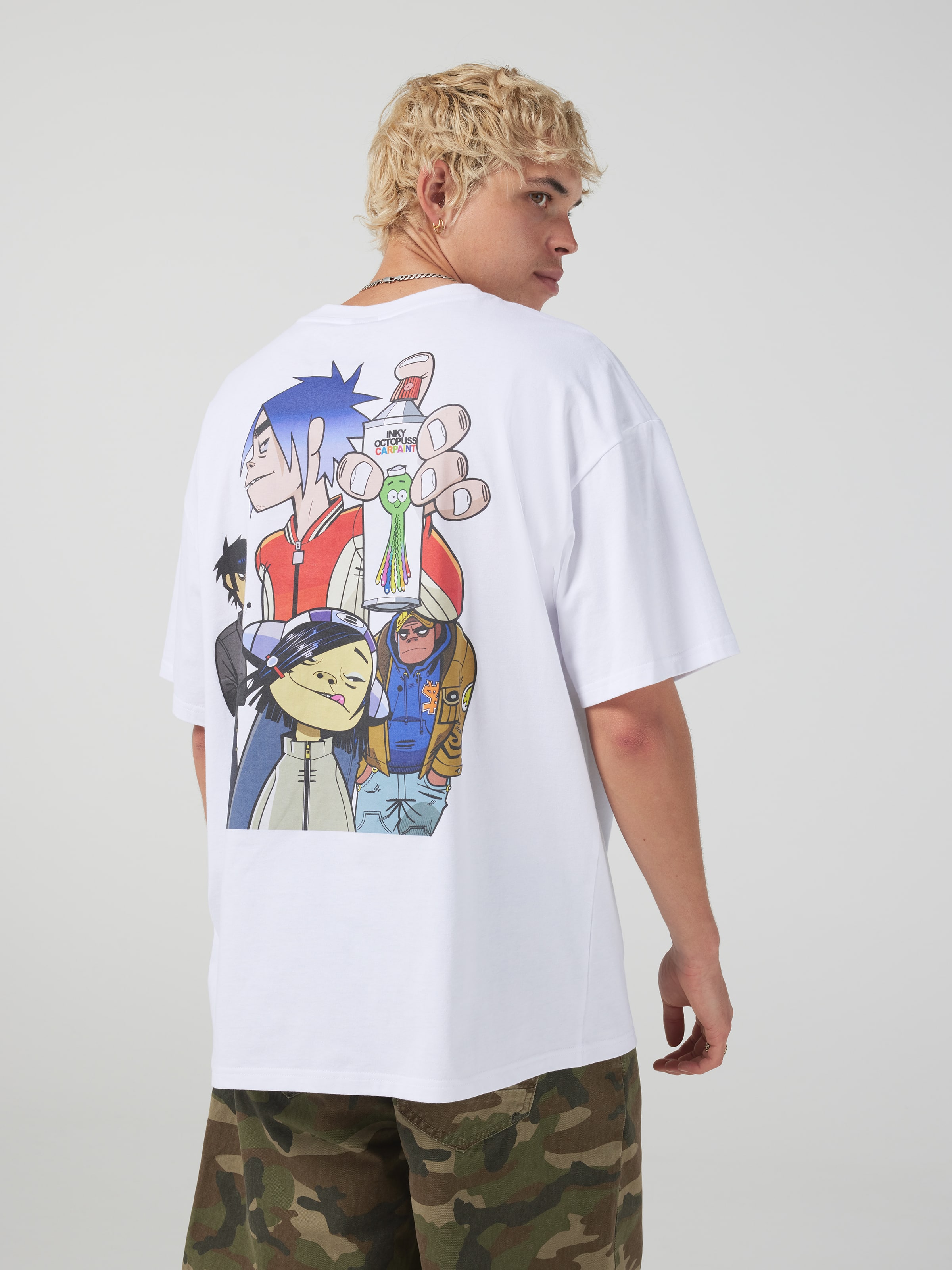 Gorillaz Paint Oversized Tee