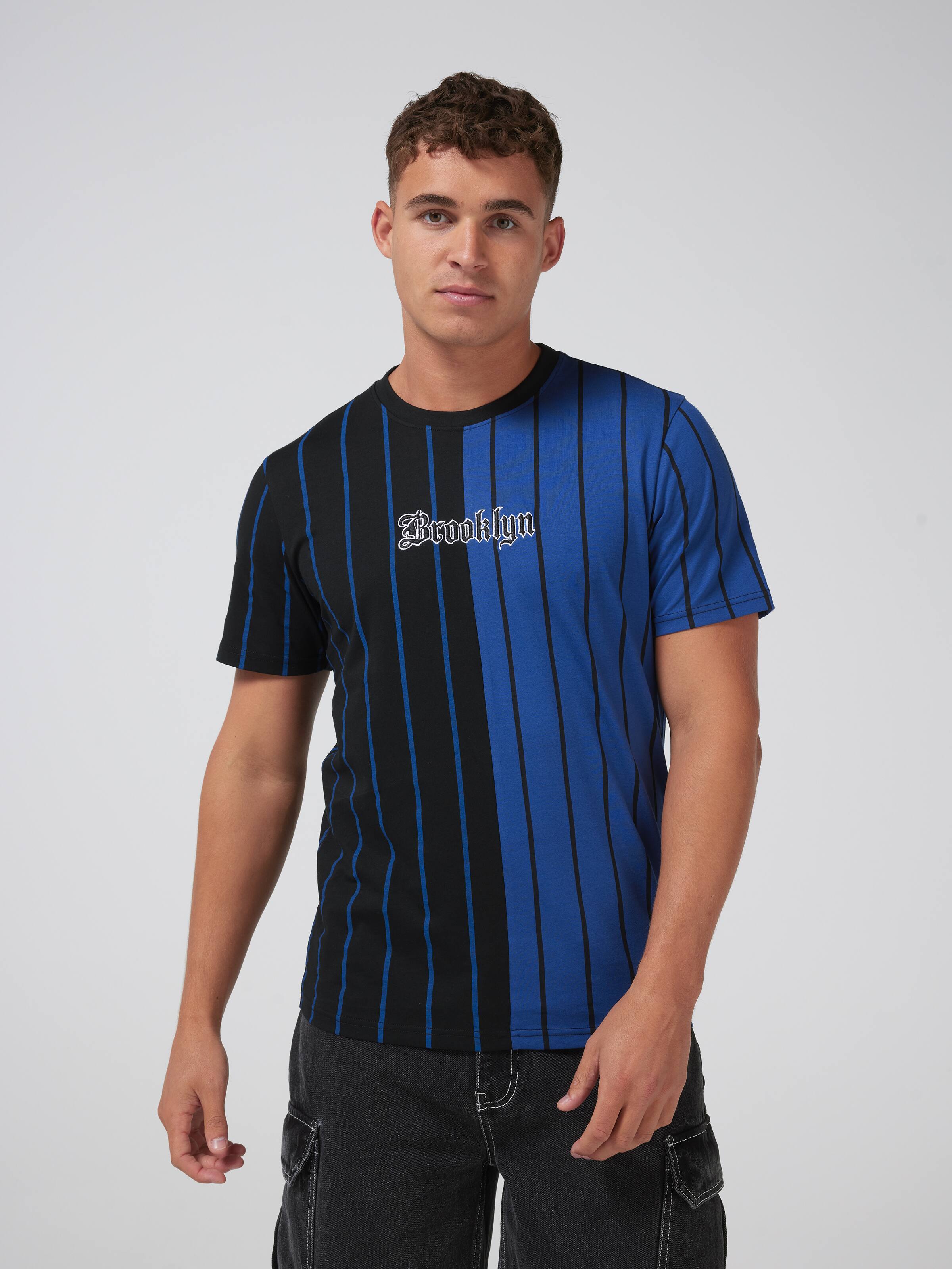 Splice Stripe Short Sleeve Tee