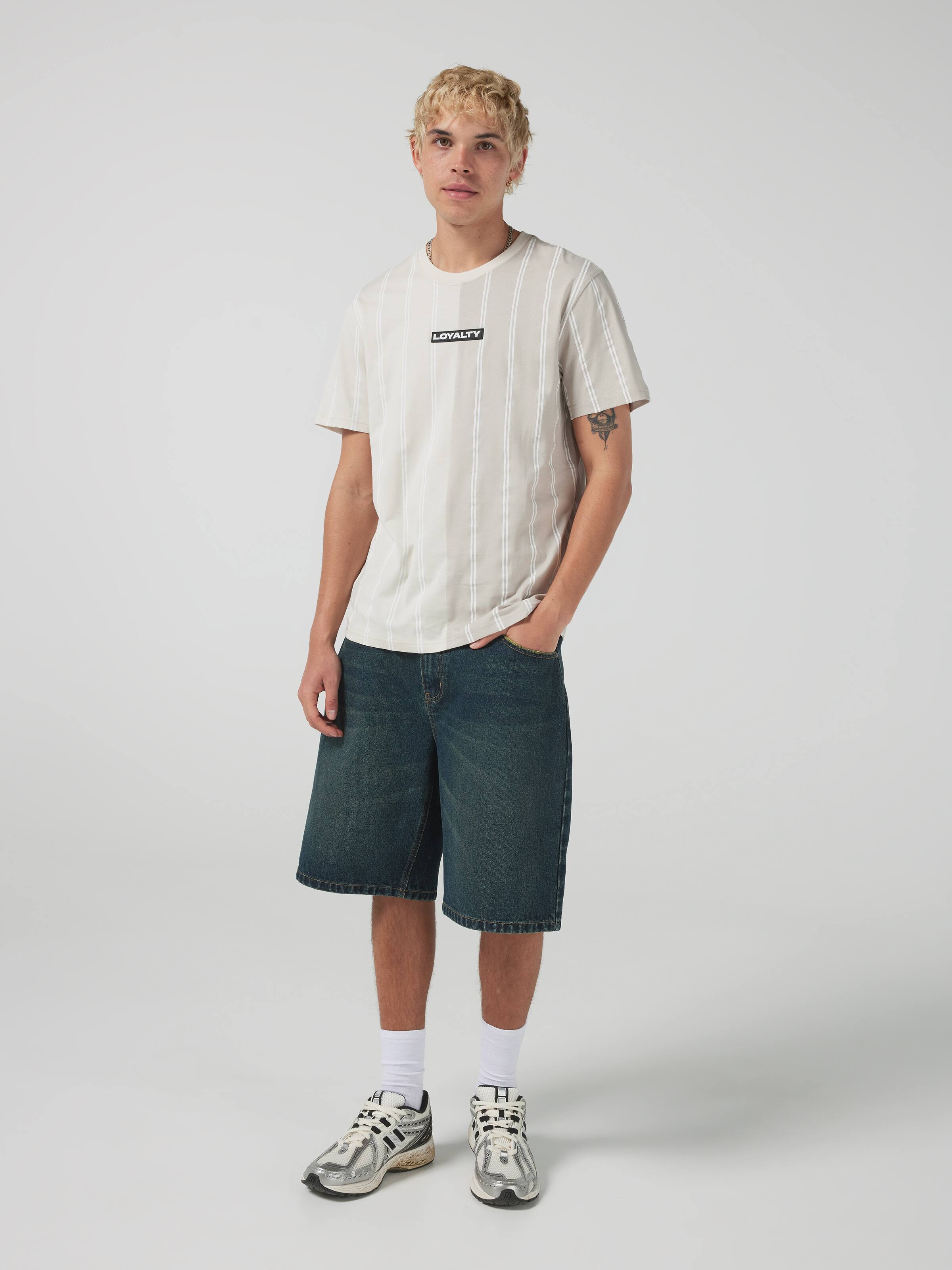 Splice Stripe Loyalty Short Sleeve Tee