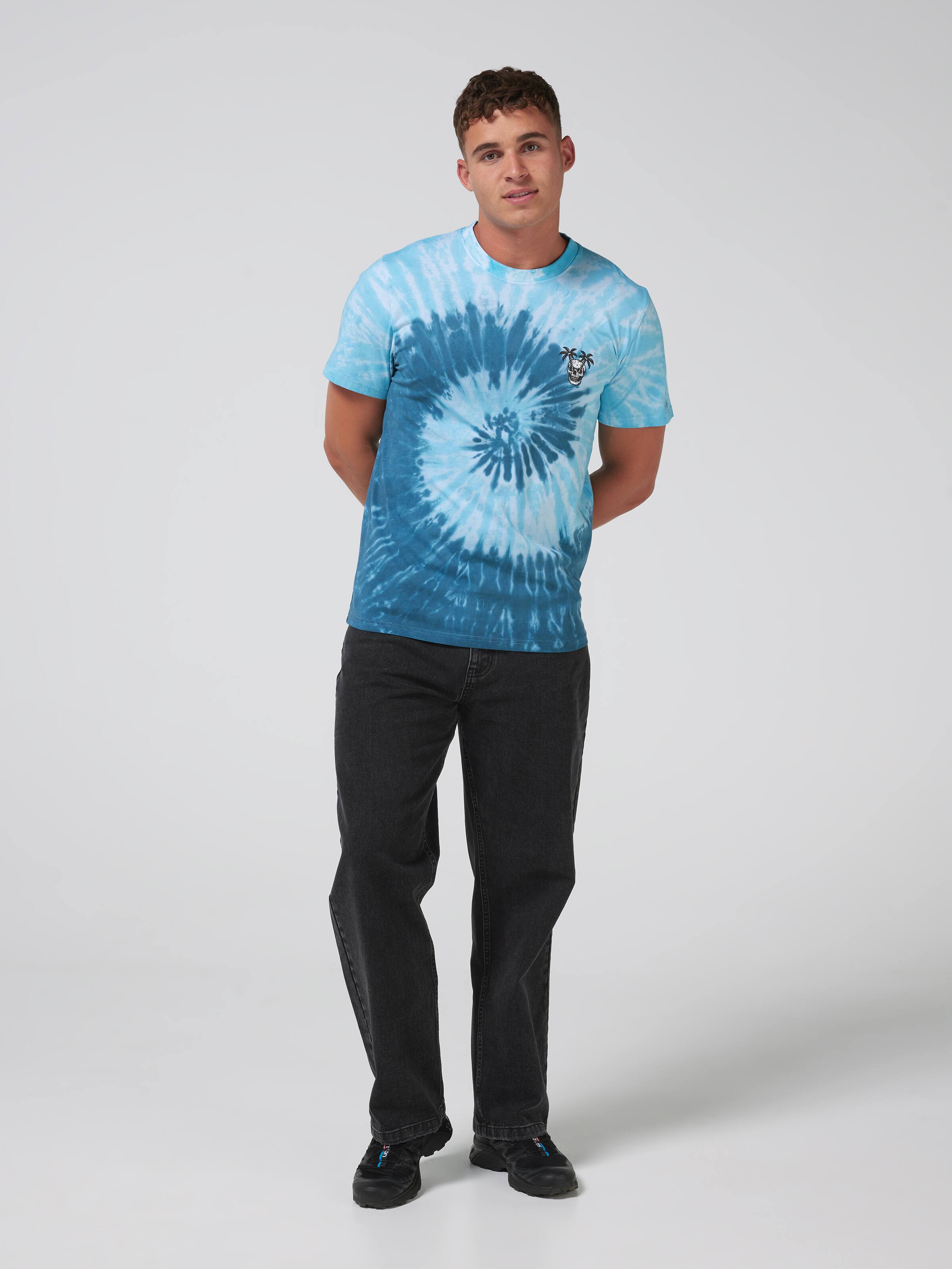 Tie Dye Swirl Skull Short Sleeve Tee